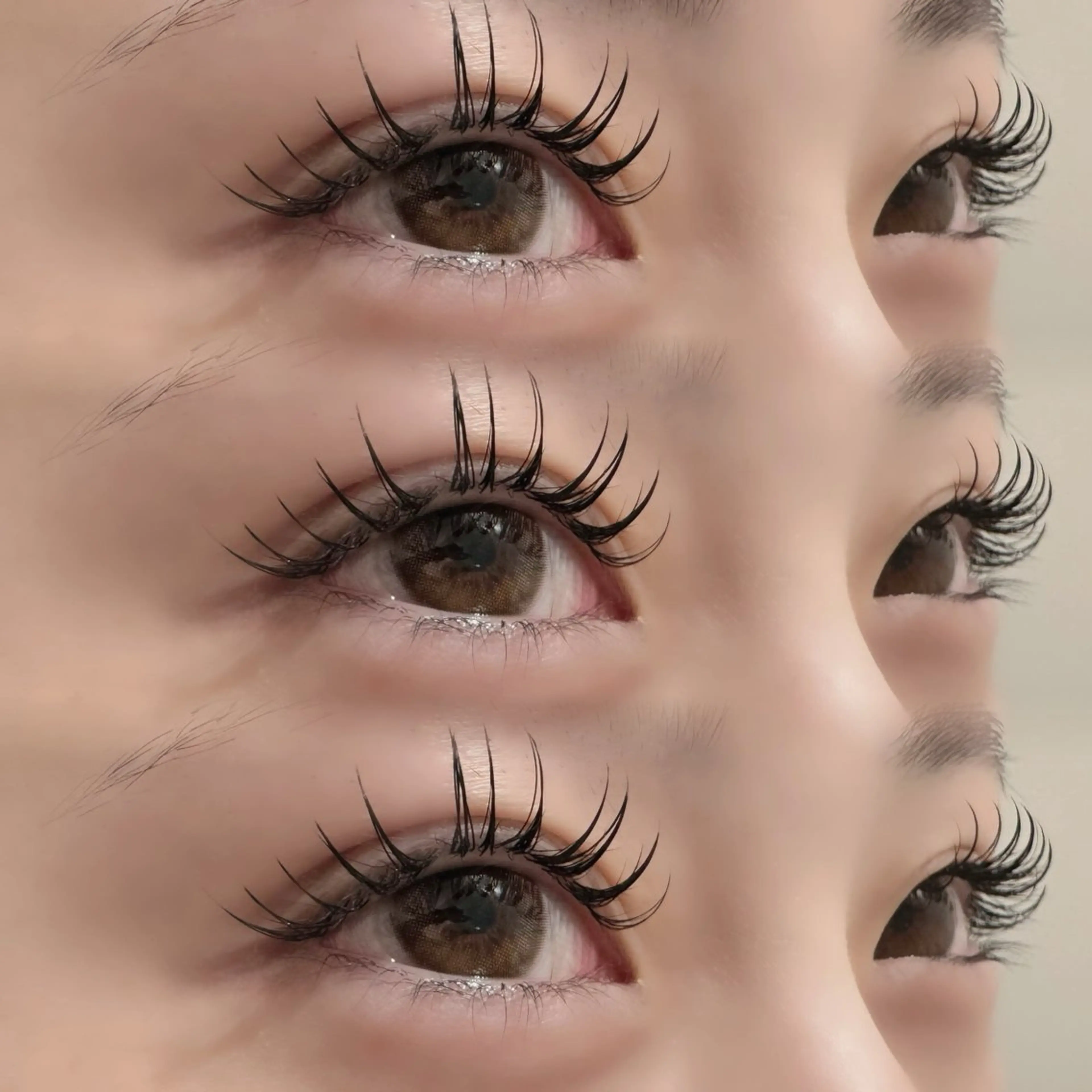 下がりまつ毛さん向けエクステ◎ アップラッシュ＋フラットラッシュ120本までの写真