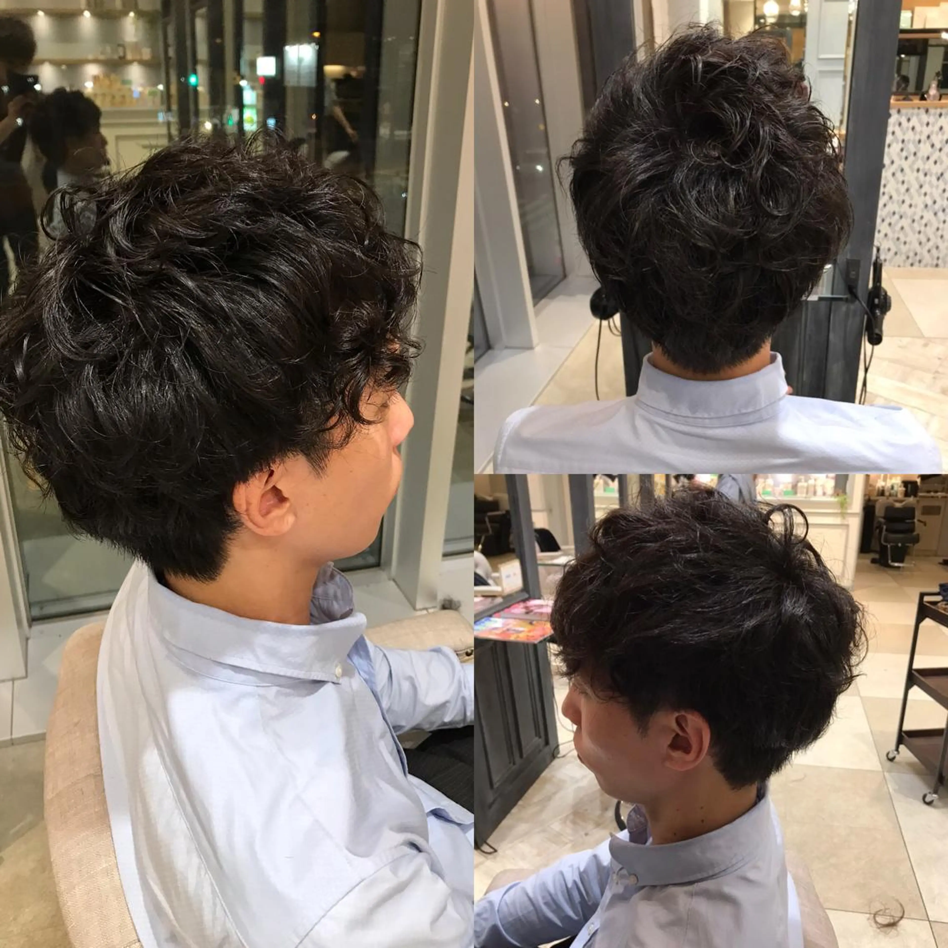 ショート パーマ メンズ Livnaリヴナ立川所属・レイヤー/ハイライト /立川/赤池宏隆のヘアスタイル