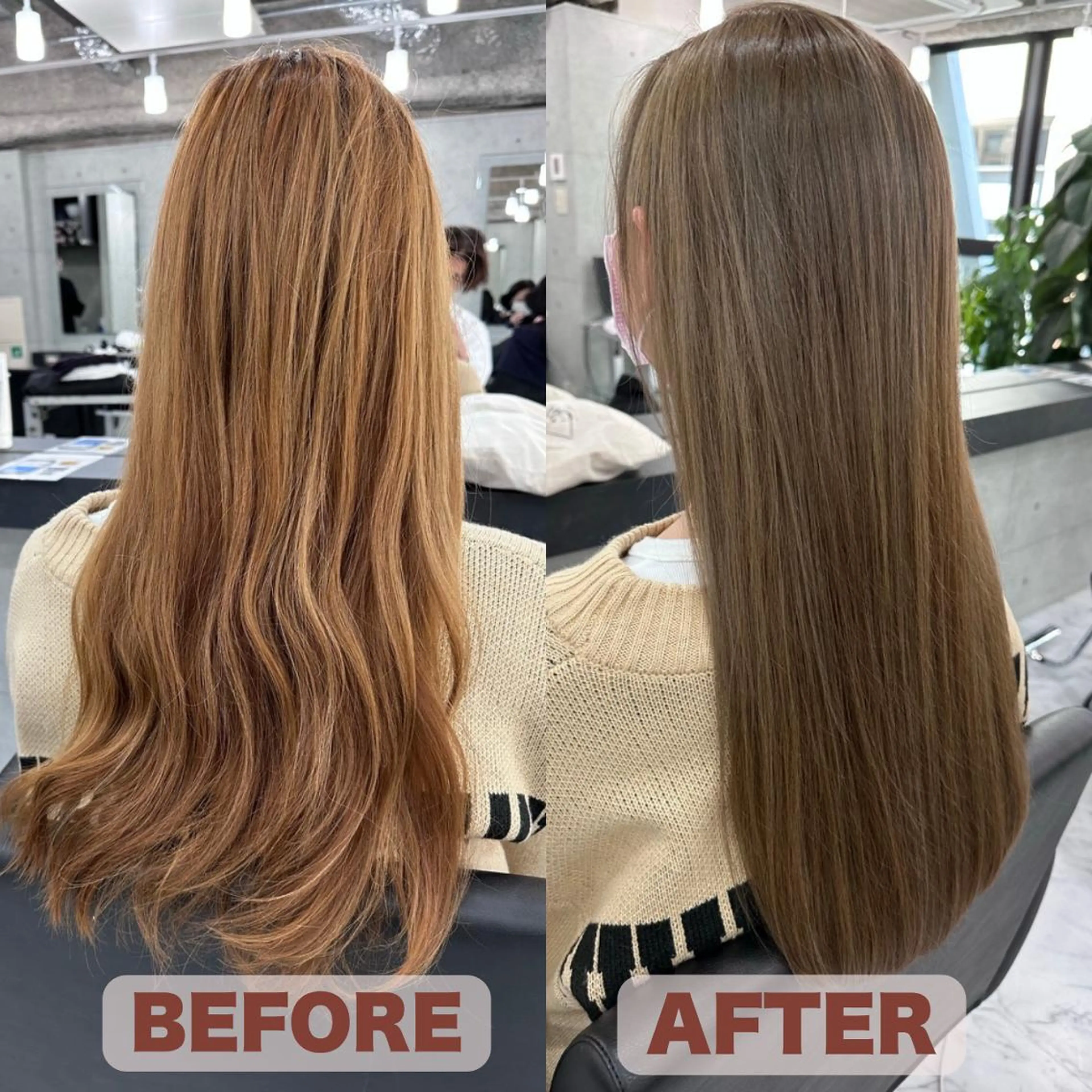 カラー ベージュカラー ブラウンカラー カット ヘアカラー Endearing 銀座/レイヤーカットのヘアスタイル