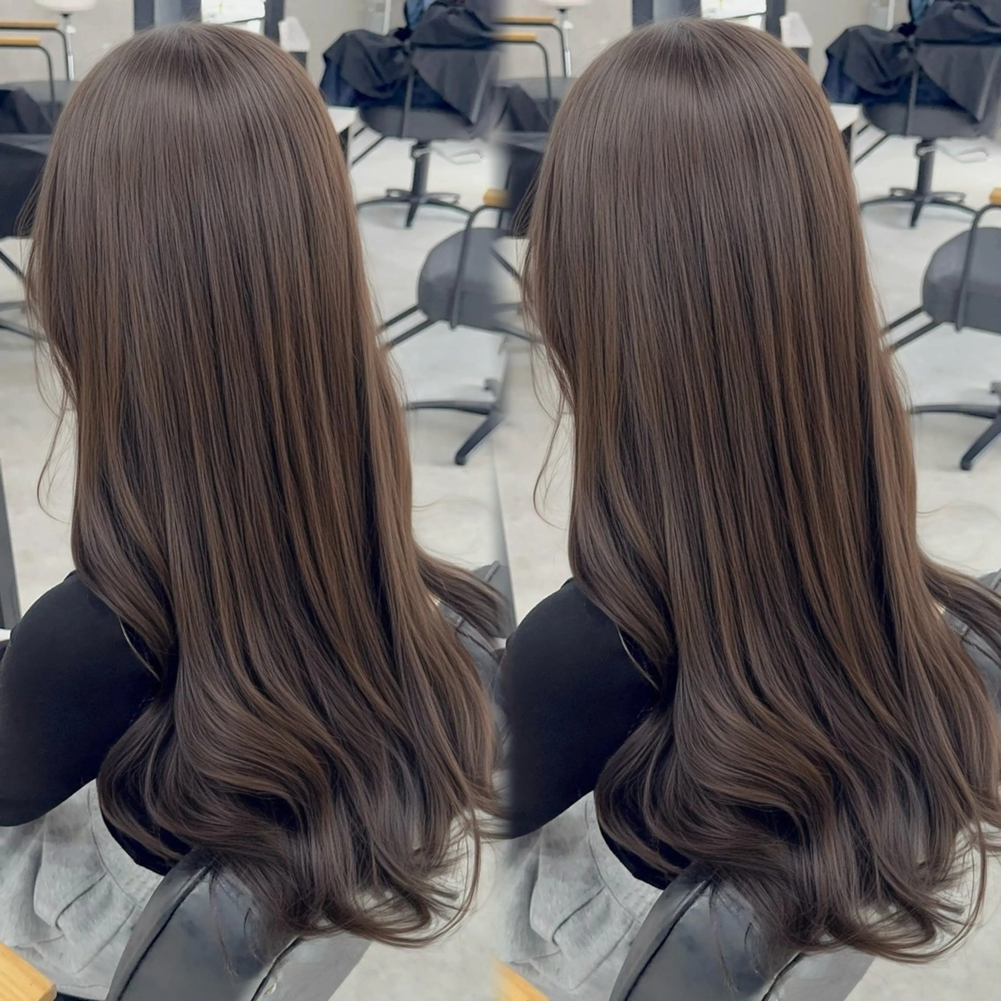 カラー アッシュ アッシュブラウン ベージュカラー 黒髪 ブリーチ カット ヘアカラー トリートメント 赤み無し柔らかカラー 【梅田】madokaのヘアスタイル