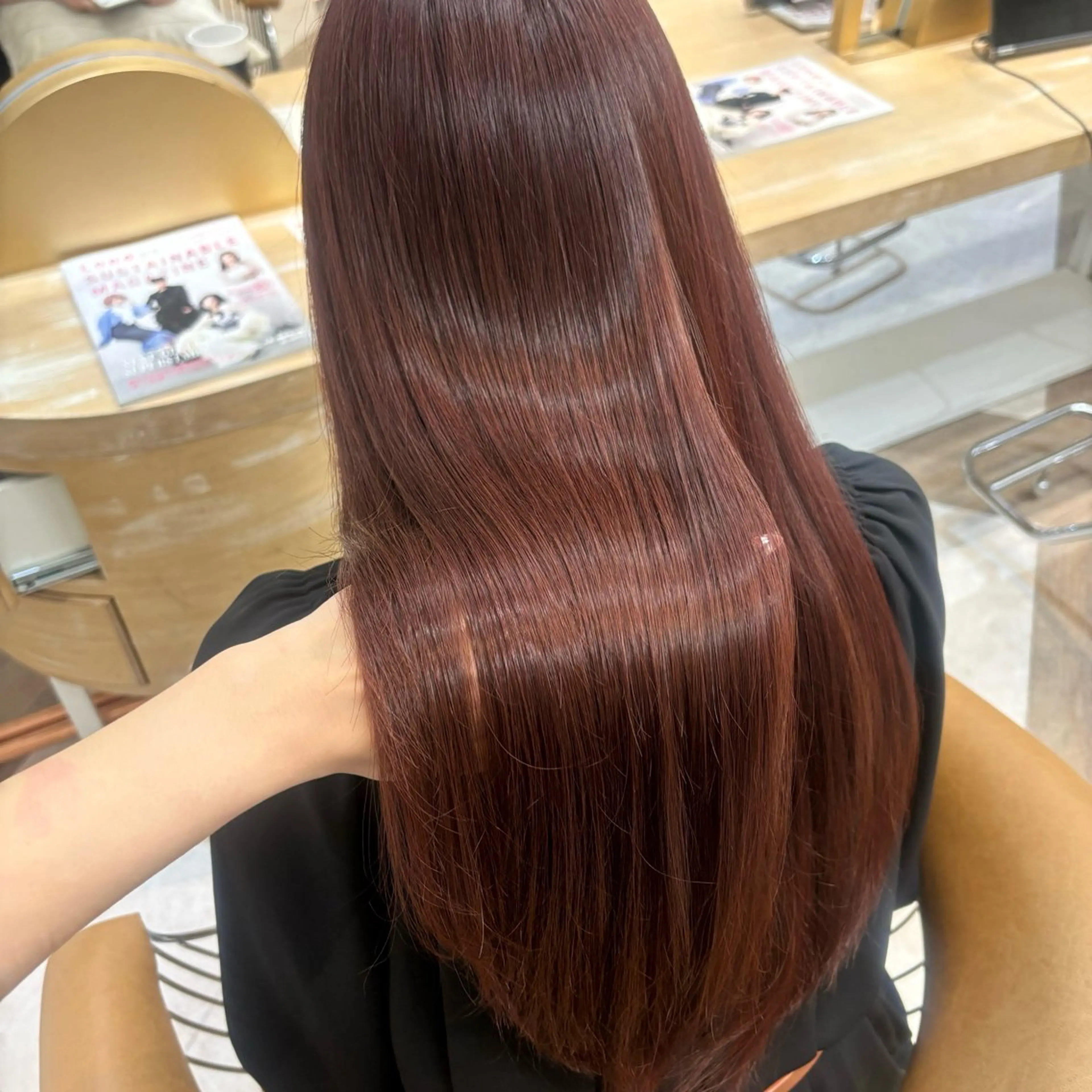 【低ダメージ💗】ワンカラー＋3stepトリートメント✨️の写真