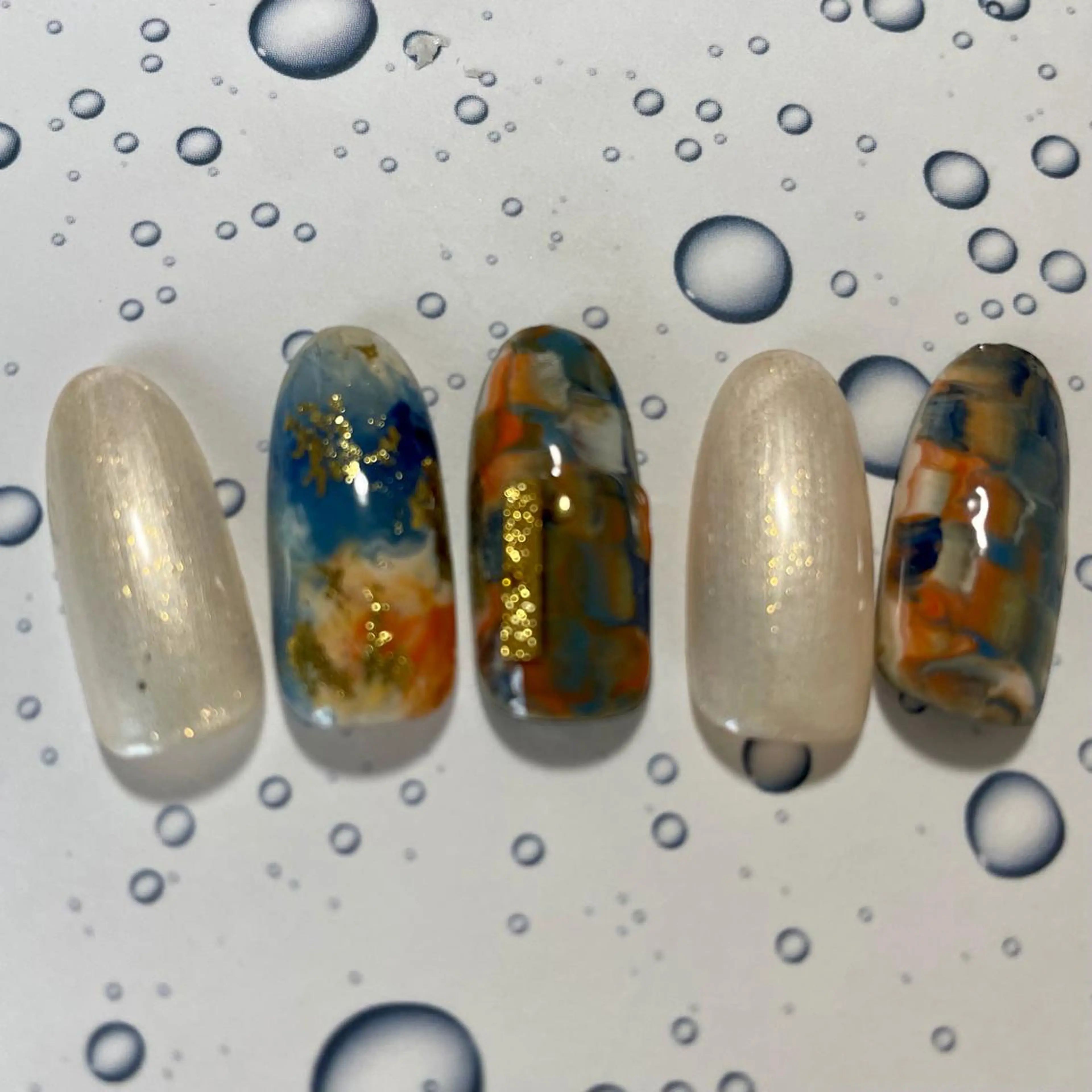 ネイル ニュアンスネイル 奥園 良恵のネイルデザイン