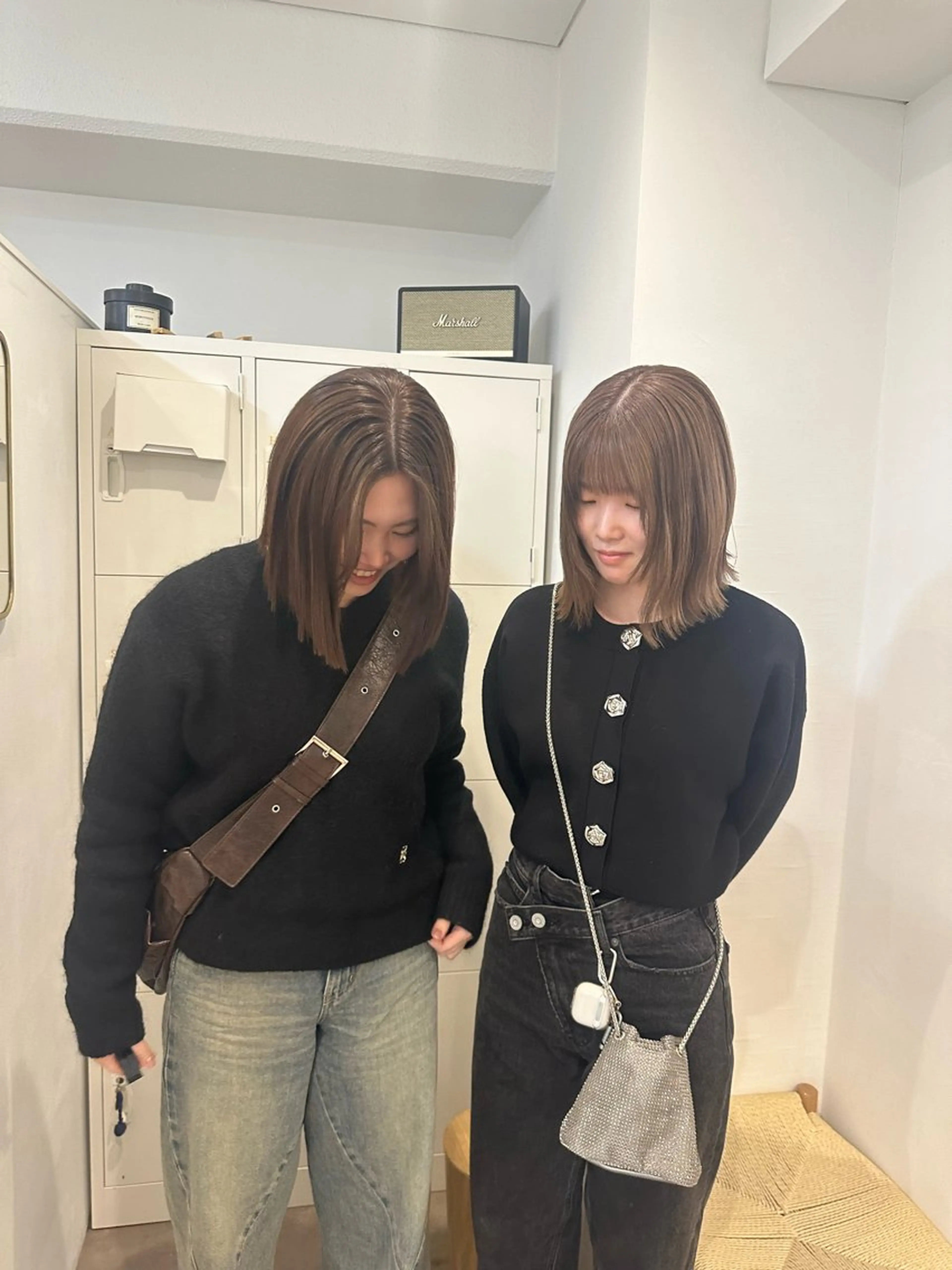 セミロング カット ヘアカラー トリートメント 梅田/柔らかカラー/ オオハシ リナコのヘアスタイル