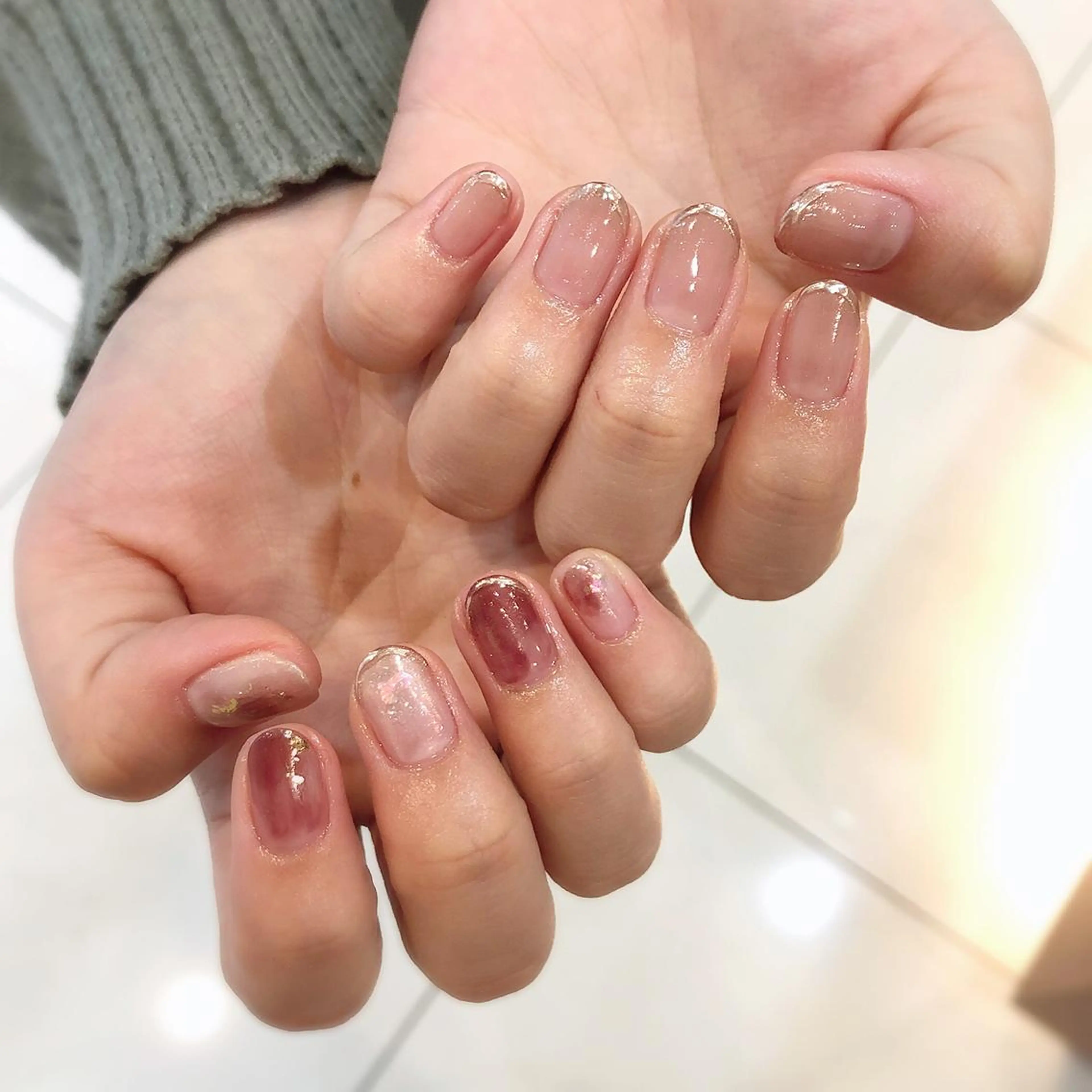 ネイル ニュアンスネイル ハンドネイル nail salon Regaosのネイルデザイン