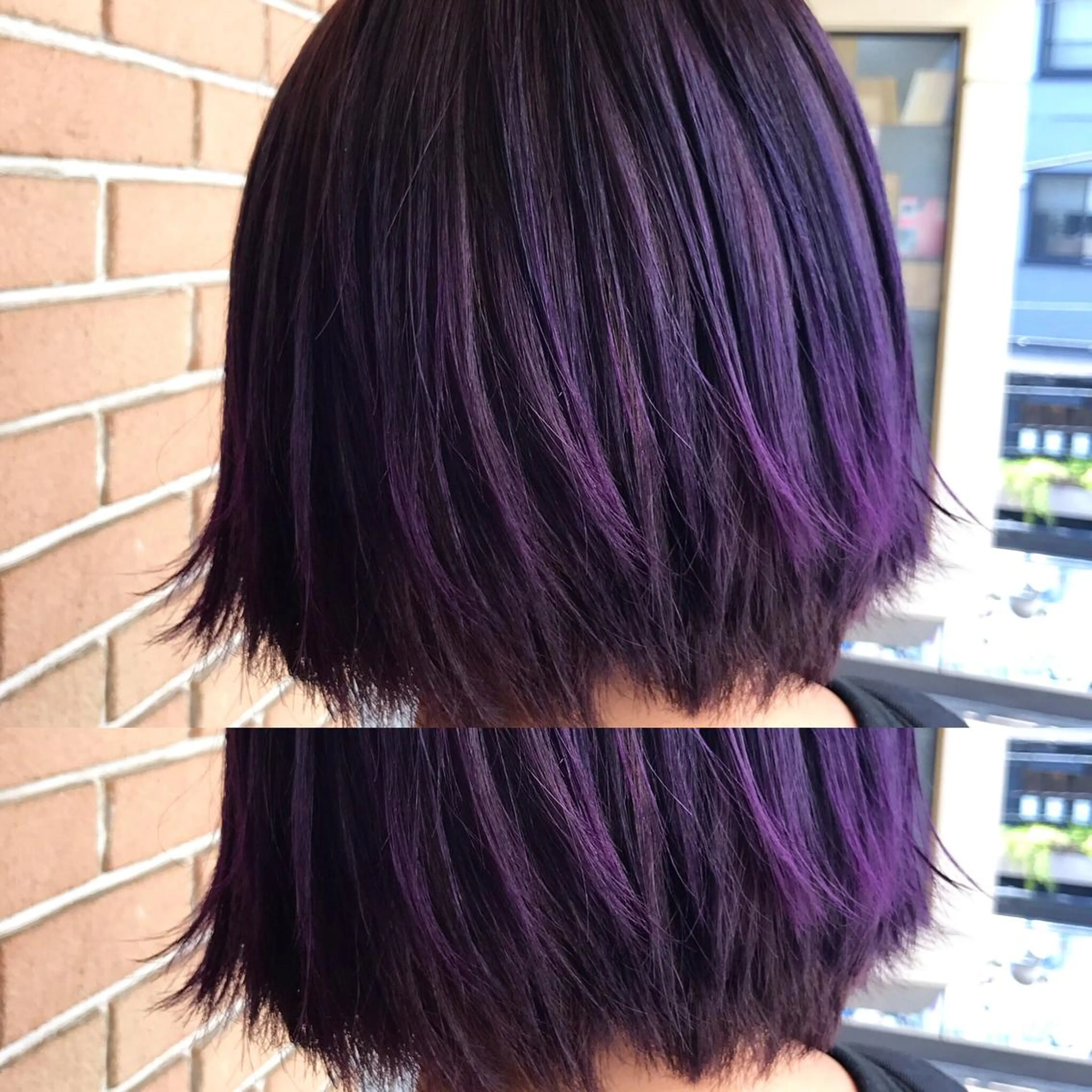 ショート カラー パーマ ヘアアレンジ メンズ キッズ ネイル マツエク・マツパ パープルカラー パープル サロンドミルク 原宿のヘアスタイル