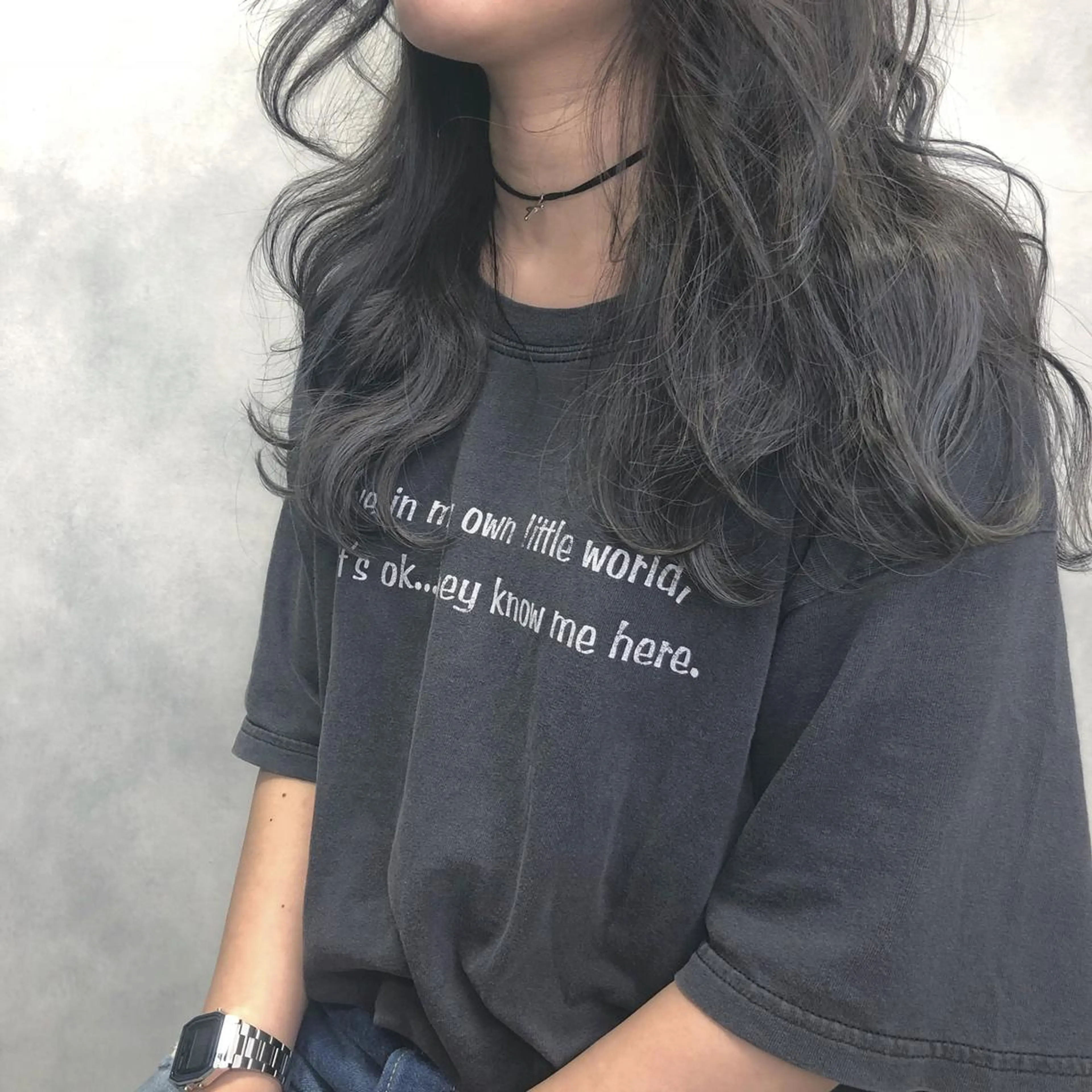 ロング カラー ハイライトカラー ハイライト ORIKA 美容室のヘアスタイル