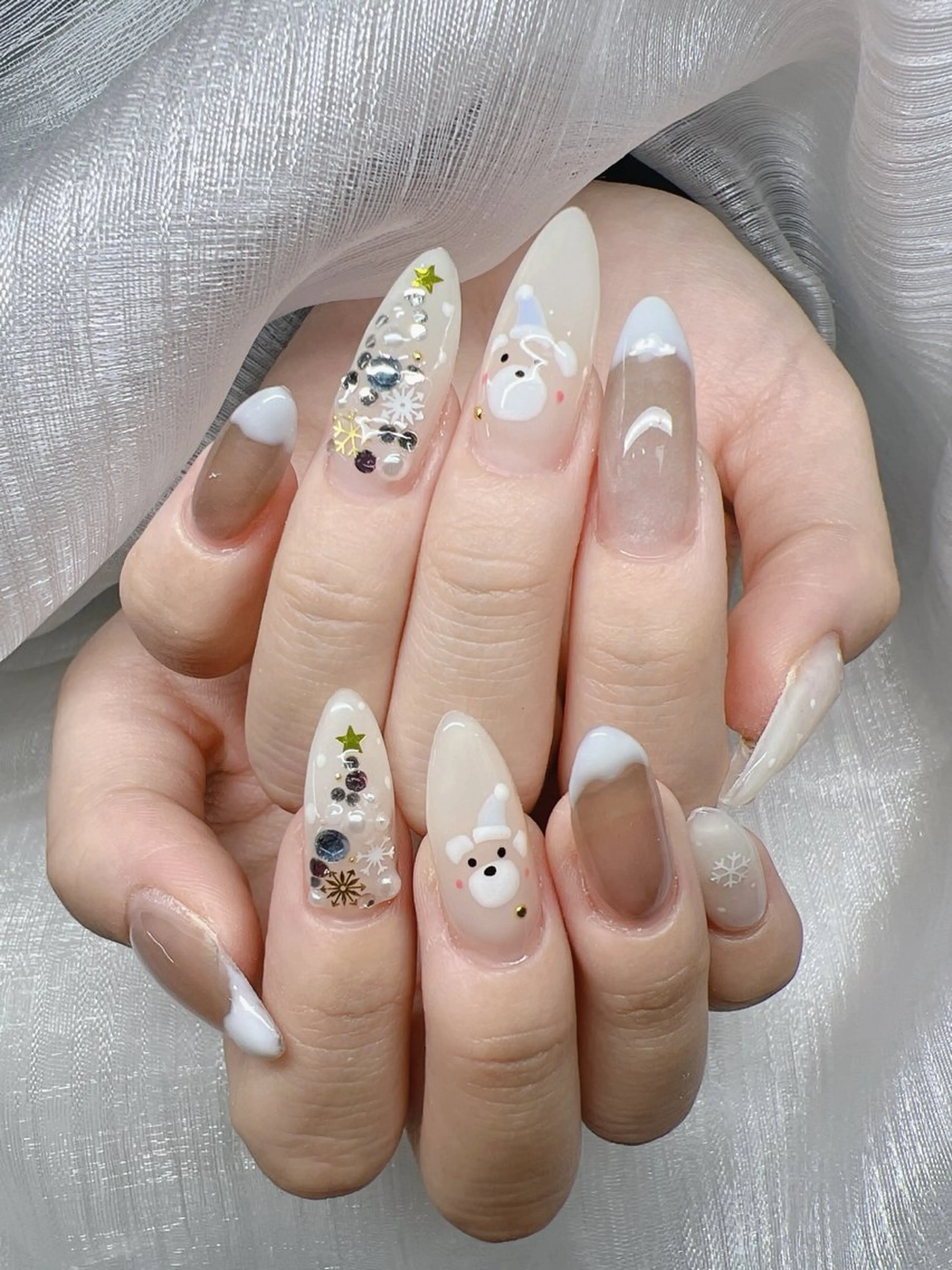 ネイル ハンドネイル Lee Nails チップ長さだし専門店のネイルデザイン