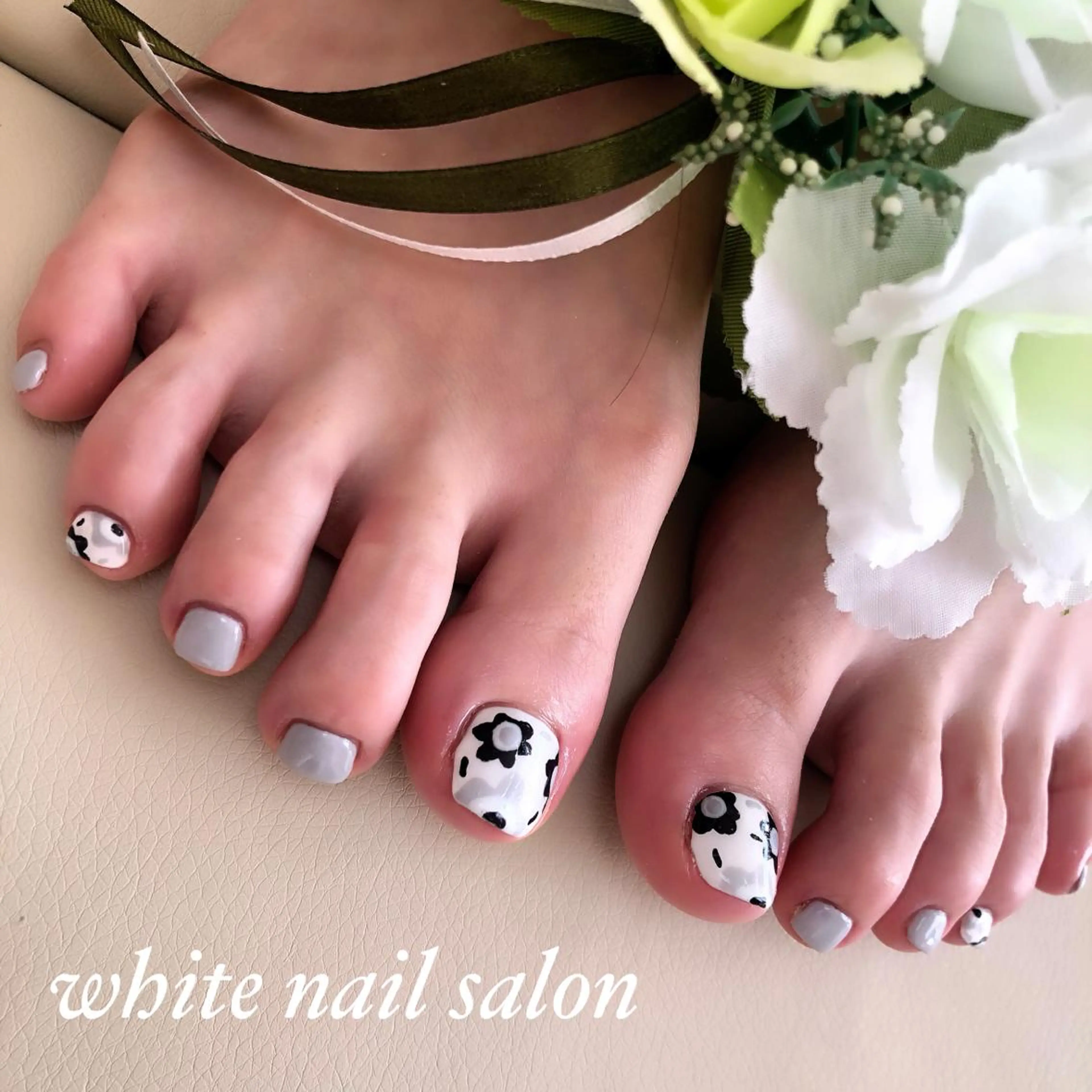 ネイル フットネイル ジェルネイル ハードジェル オフィスネイル スカルプネイル フットネイル white nail salonのネイルデザイン