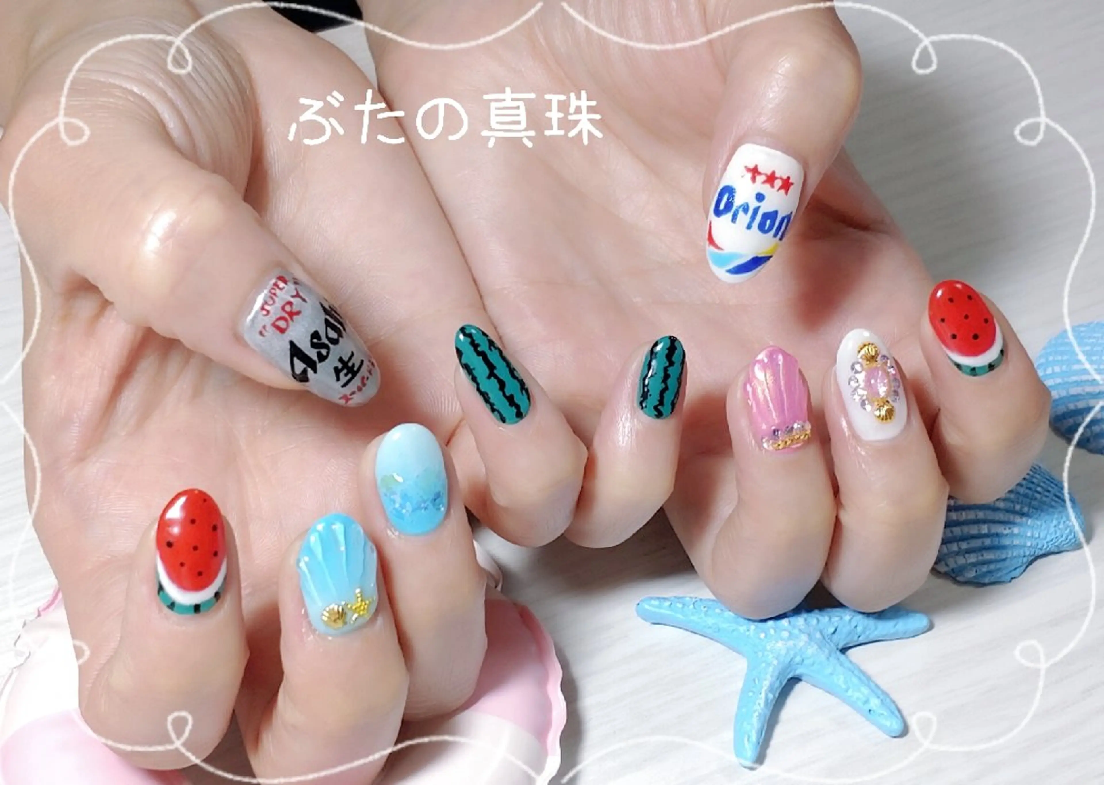 ネイル ハンドネイル 林 珠里のネイルデザイン