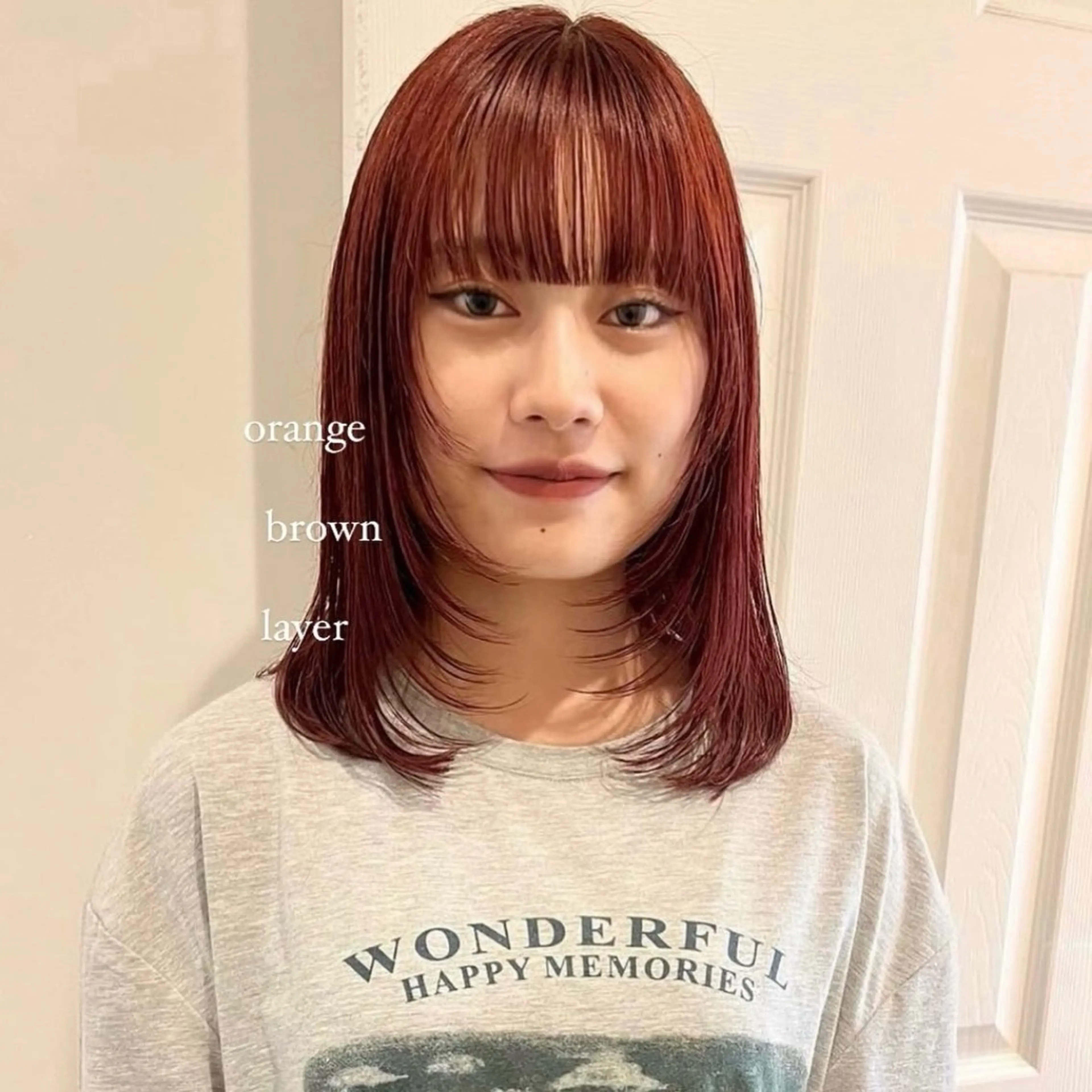 ロング カラー カット ヘアカラー arisa/暖色 /伏見/レイヤーのヘアスタイル