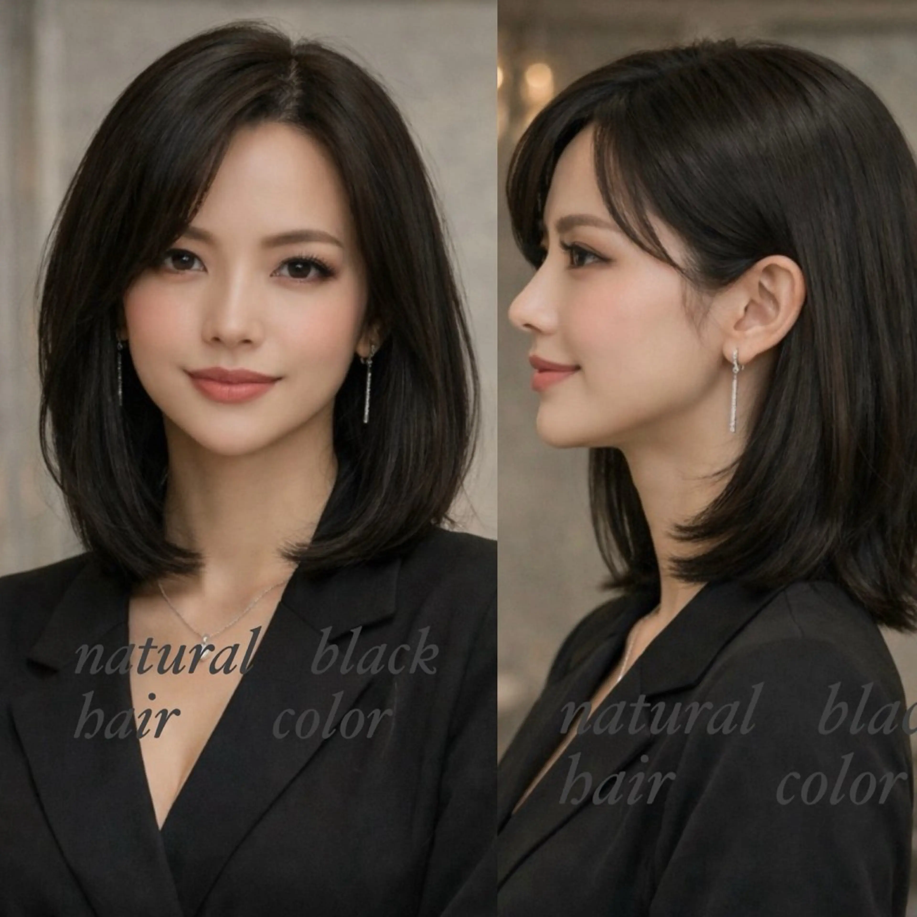 ミディアム カラー カット ヘアカラー トリートメント M.SLASH 辻 孝志のヘアスタイル