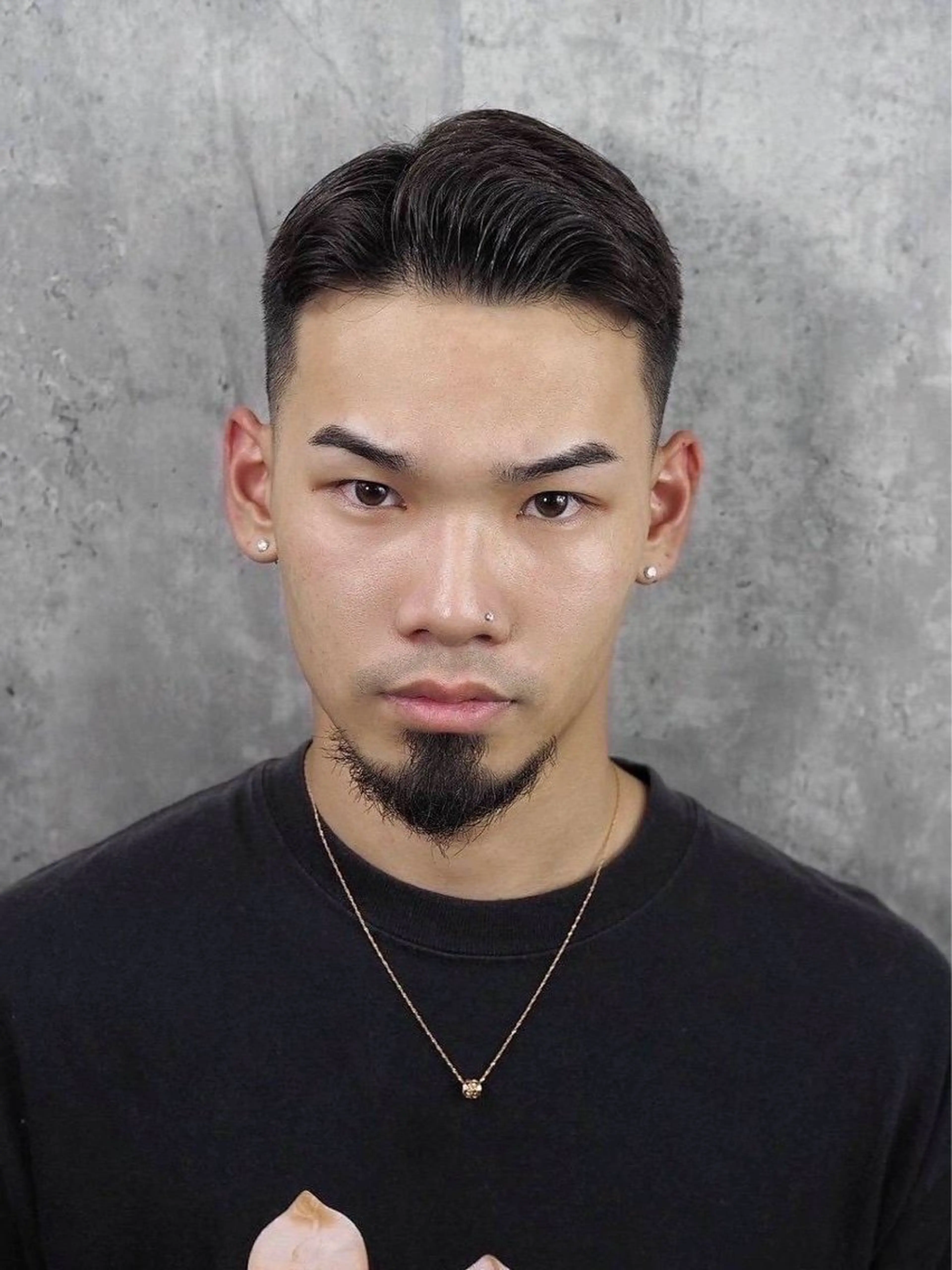 ミディアム 佐々木 開のヘアスタイル