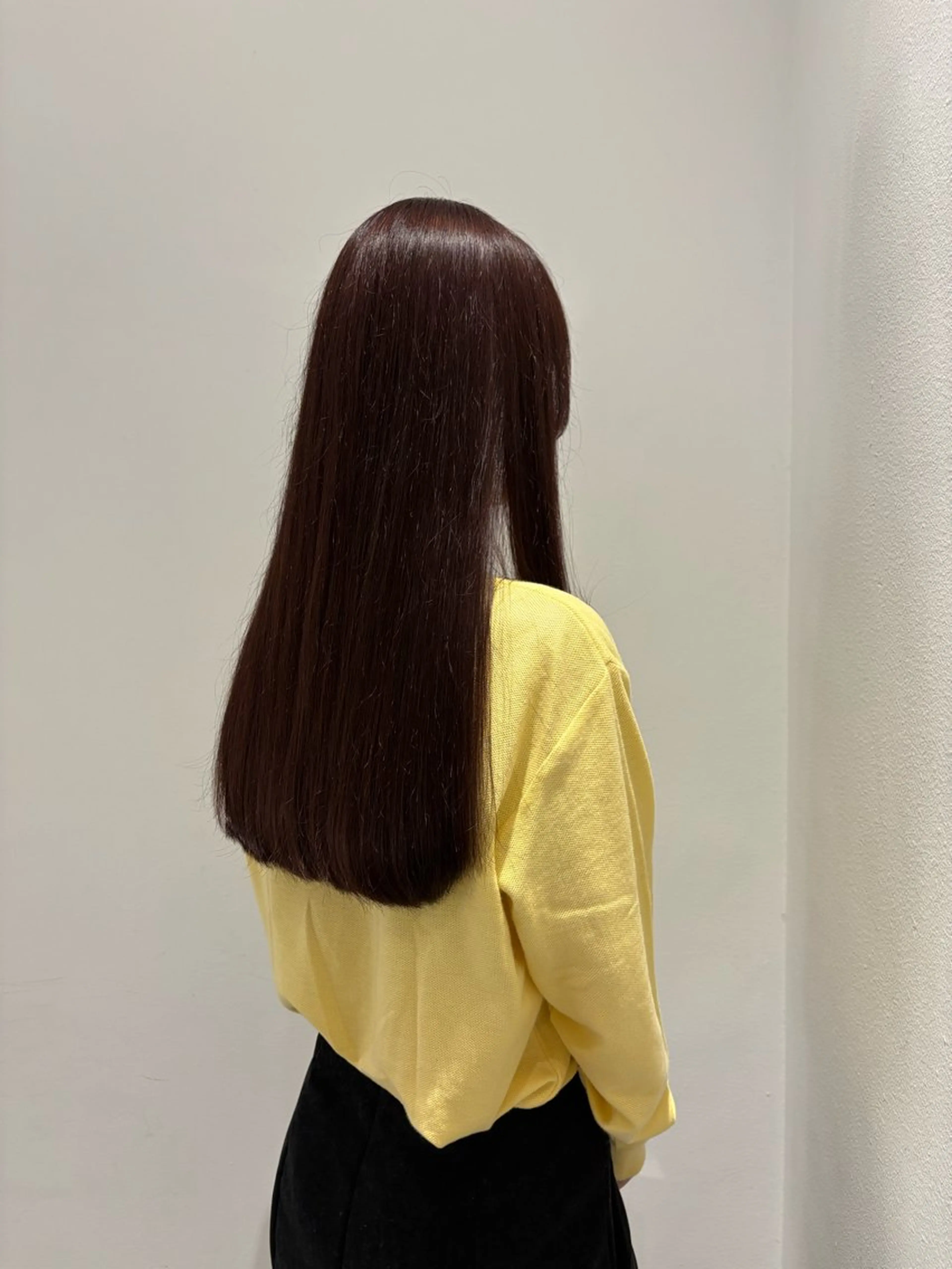 ロング カラー レッドカラー e･n･u烏丸所属・ｲﾂｷ/京都美容室 /カットモデルのヘアスタイル