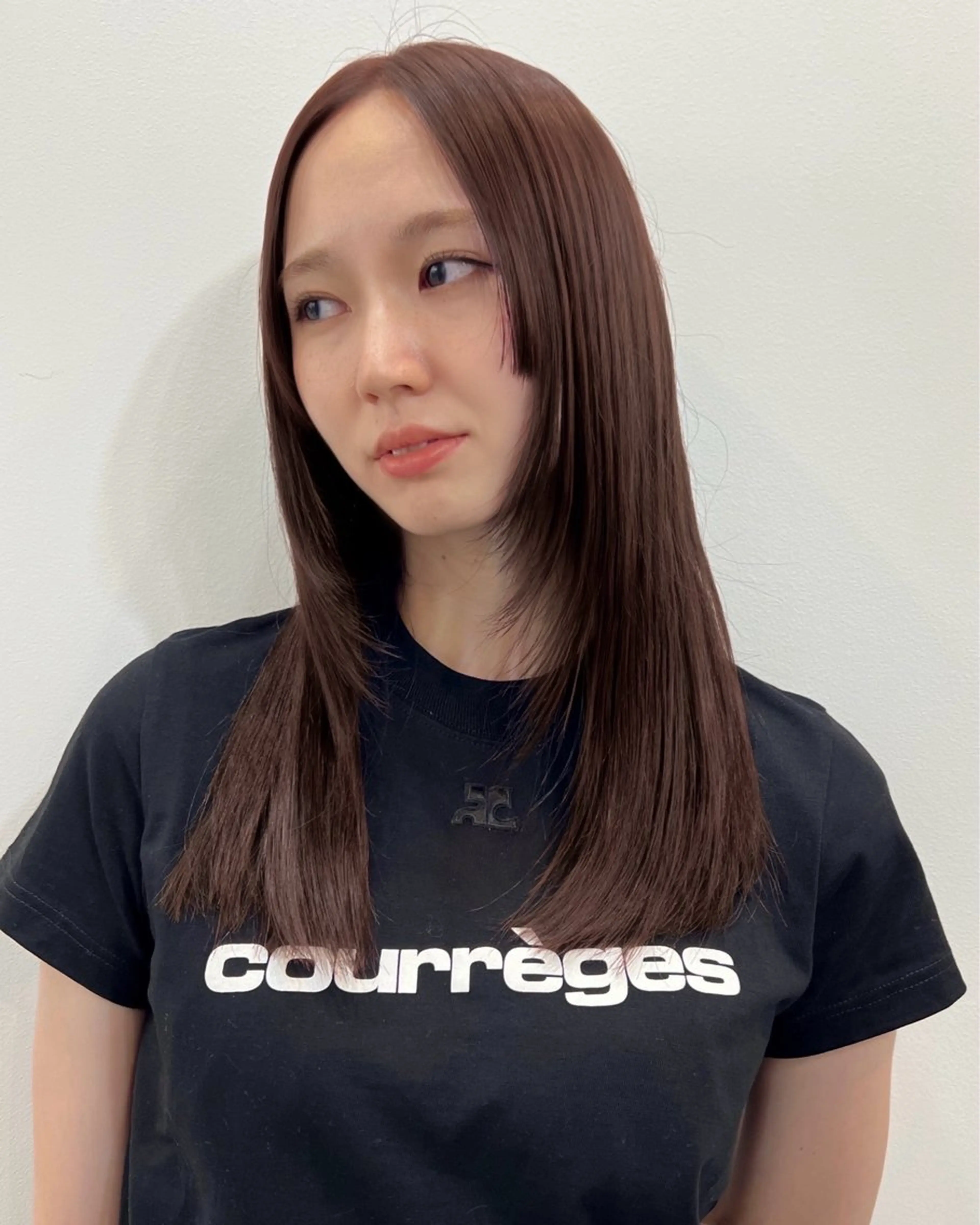 セミロング カラー レイヤー/ 透明感SHIMAのヘアスタイル