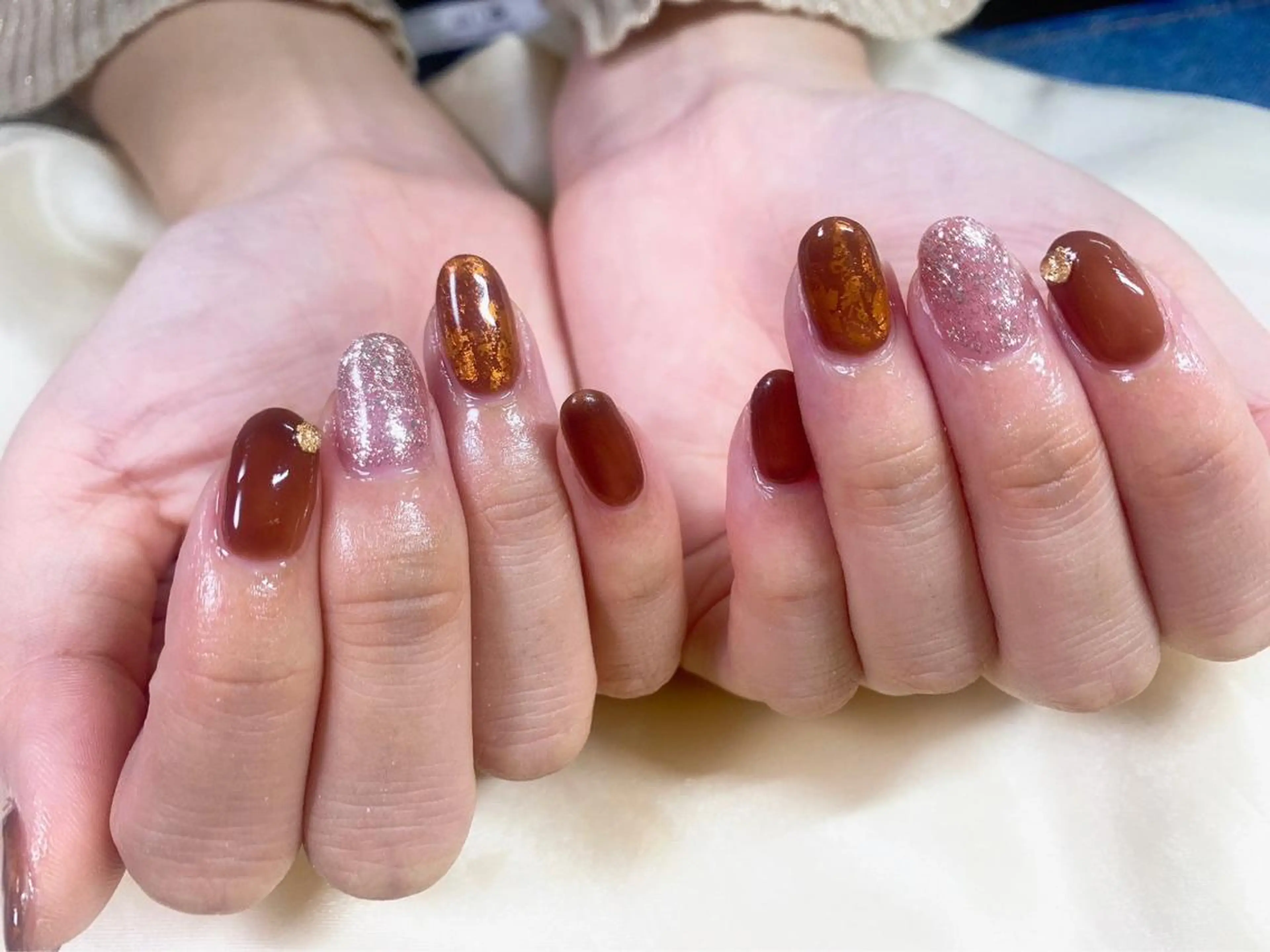 ネイル フットネイル フレンチネイル ジェルネイル ハート 韓国ネイル ハンドネイル Mogu nail 二子玉川のネイルデザイン