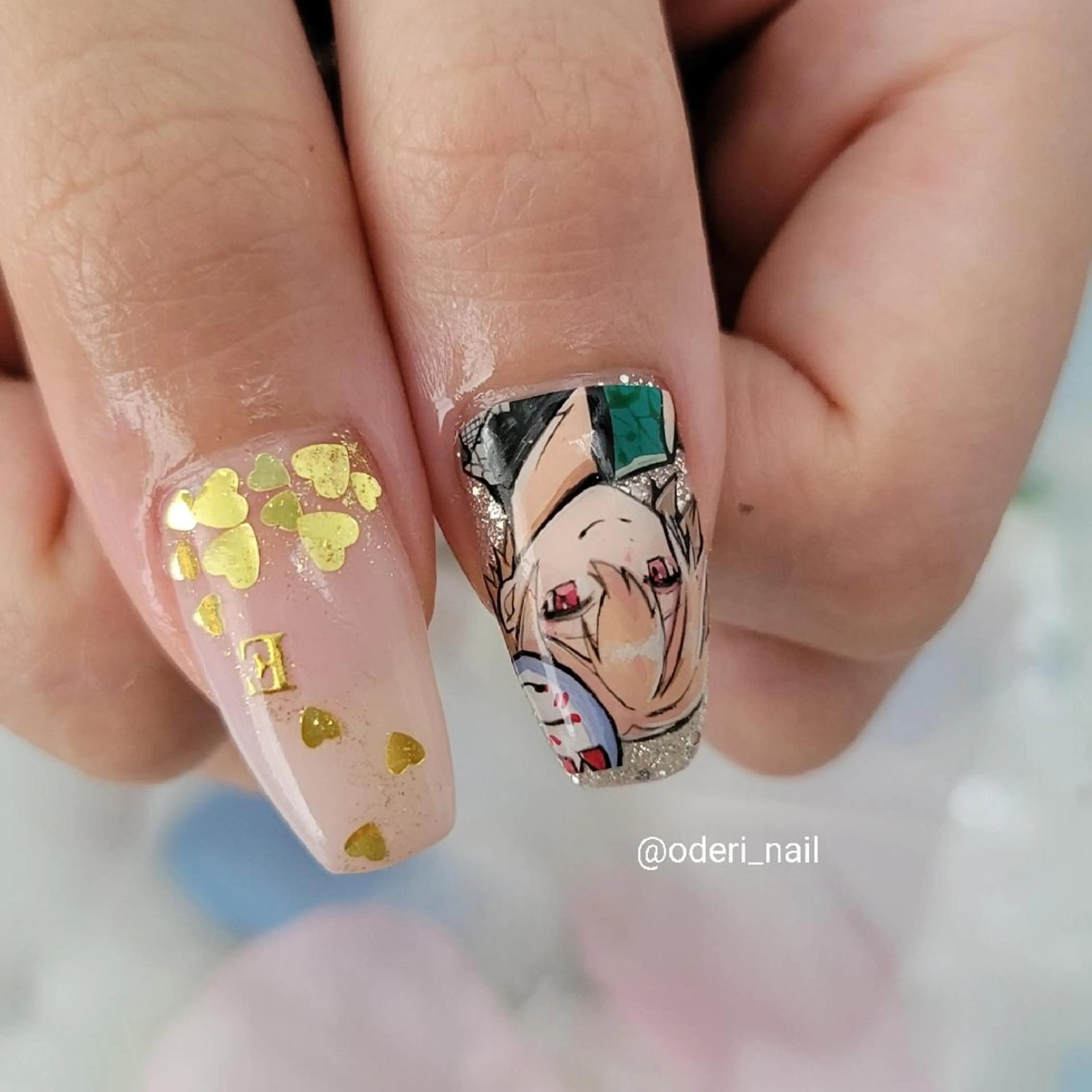 ネイル アートネイル ジェルネイル おで@ oderi_nailのネイルデザイン