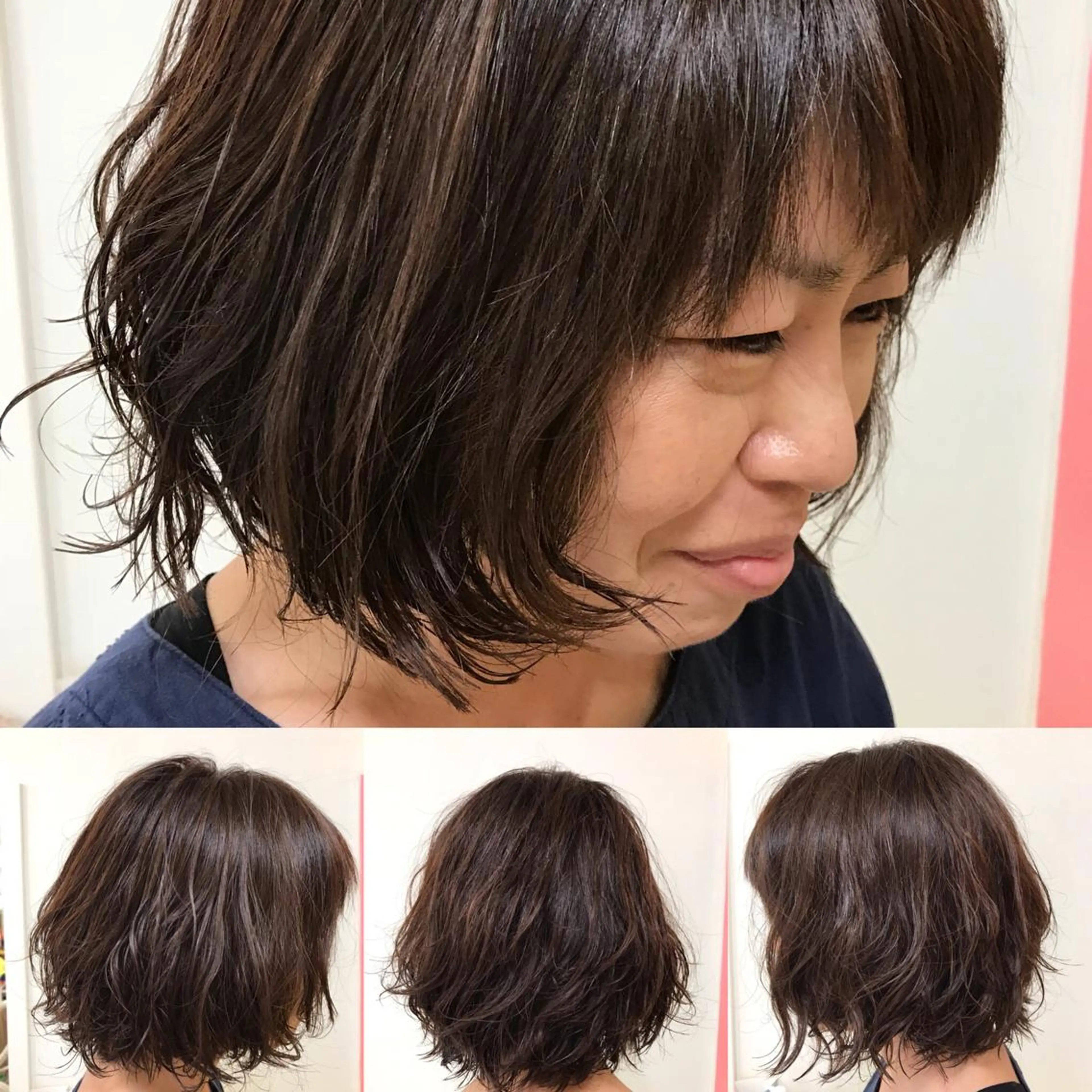 ミディアム カラー パーマ 横田  尚登のヘアスタイル