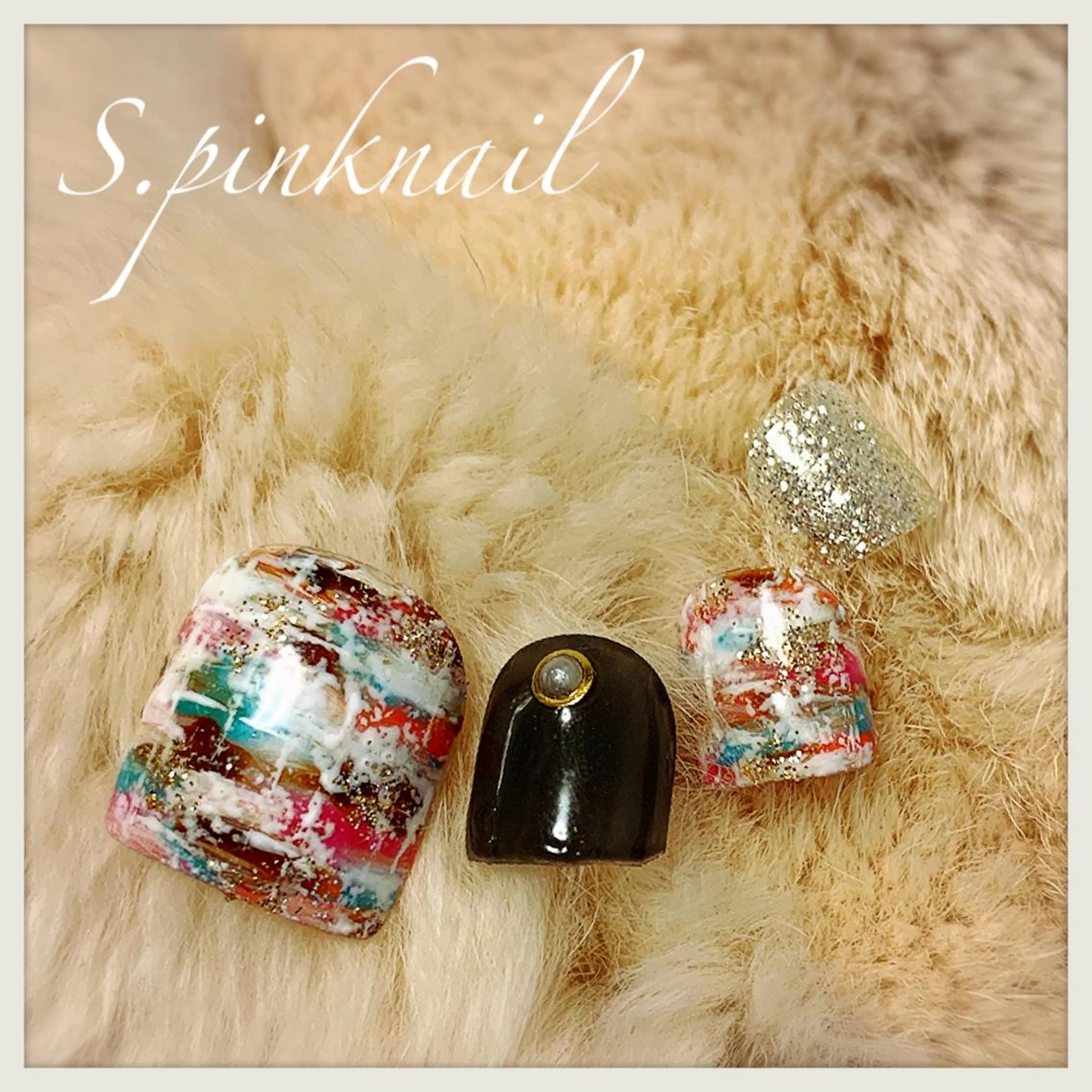 ネイル ツイードネイル Sincerely ☺︎のネイルデザイン