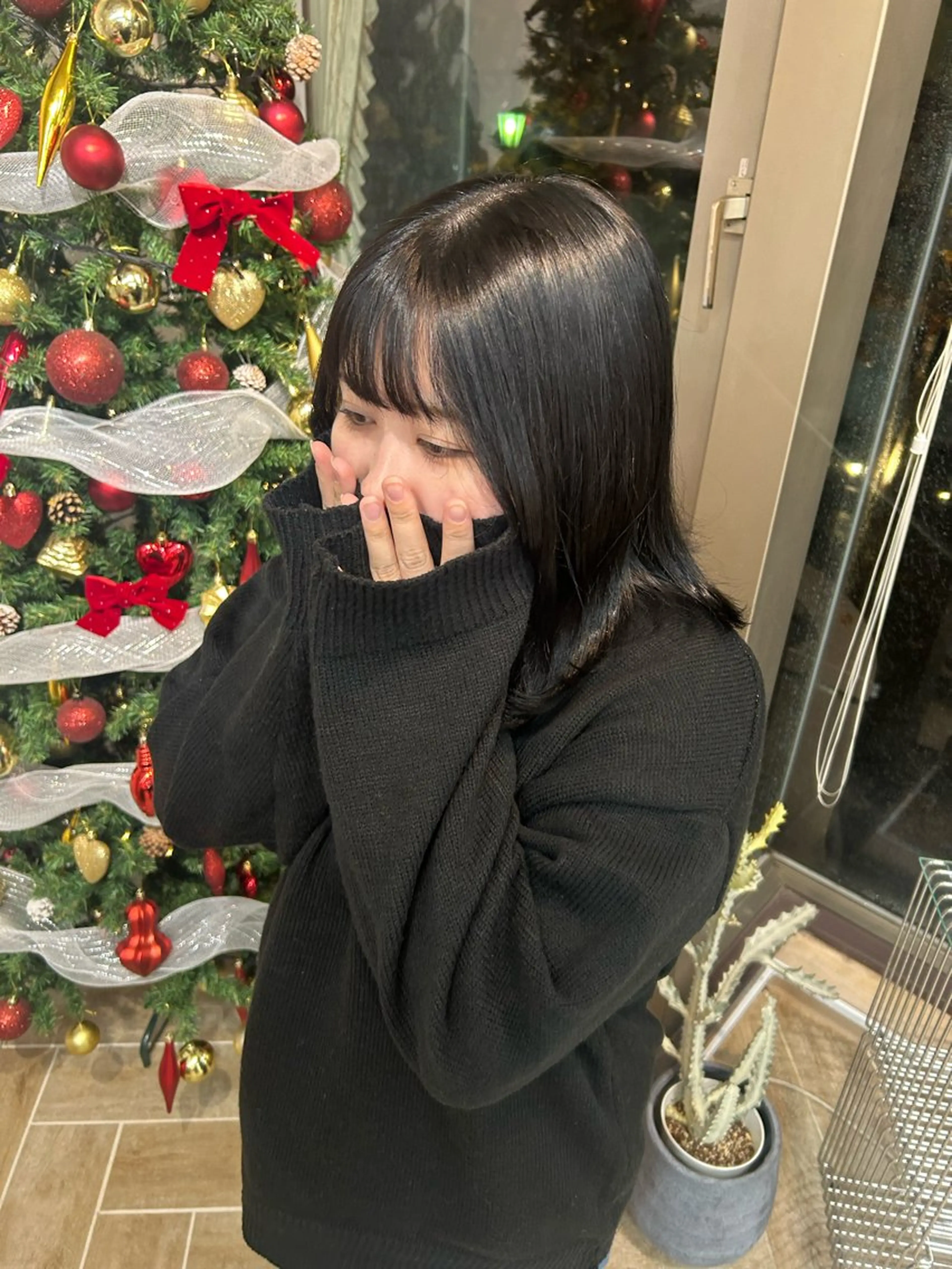 カラー ヘアカラー トリートメント ベージュ/ダブルカラ ー/新潟駅/青柳萌果のヘアスタイル