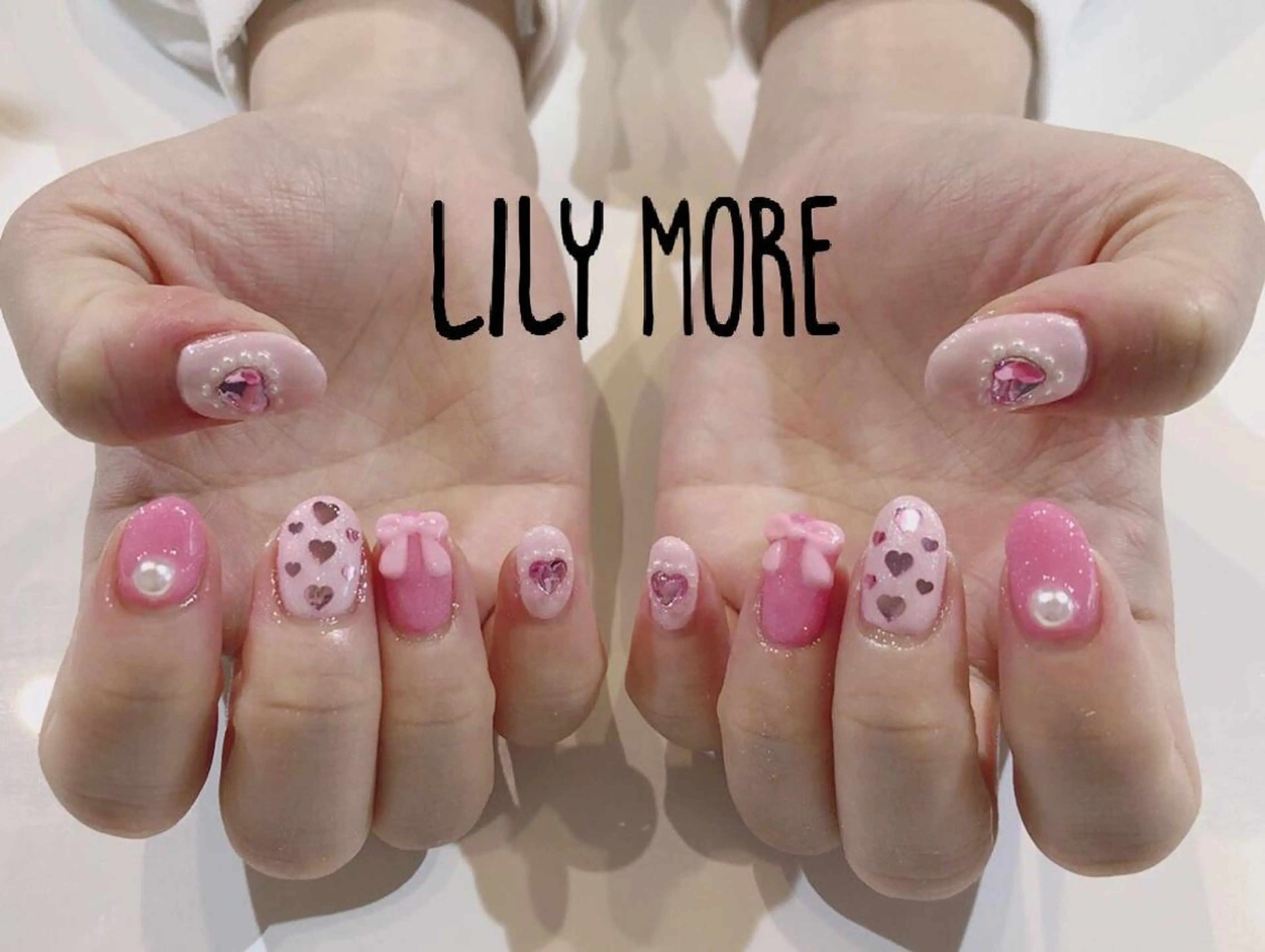 ネイル ハート Lily closetのネイルデザイン