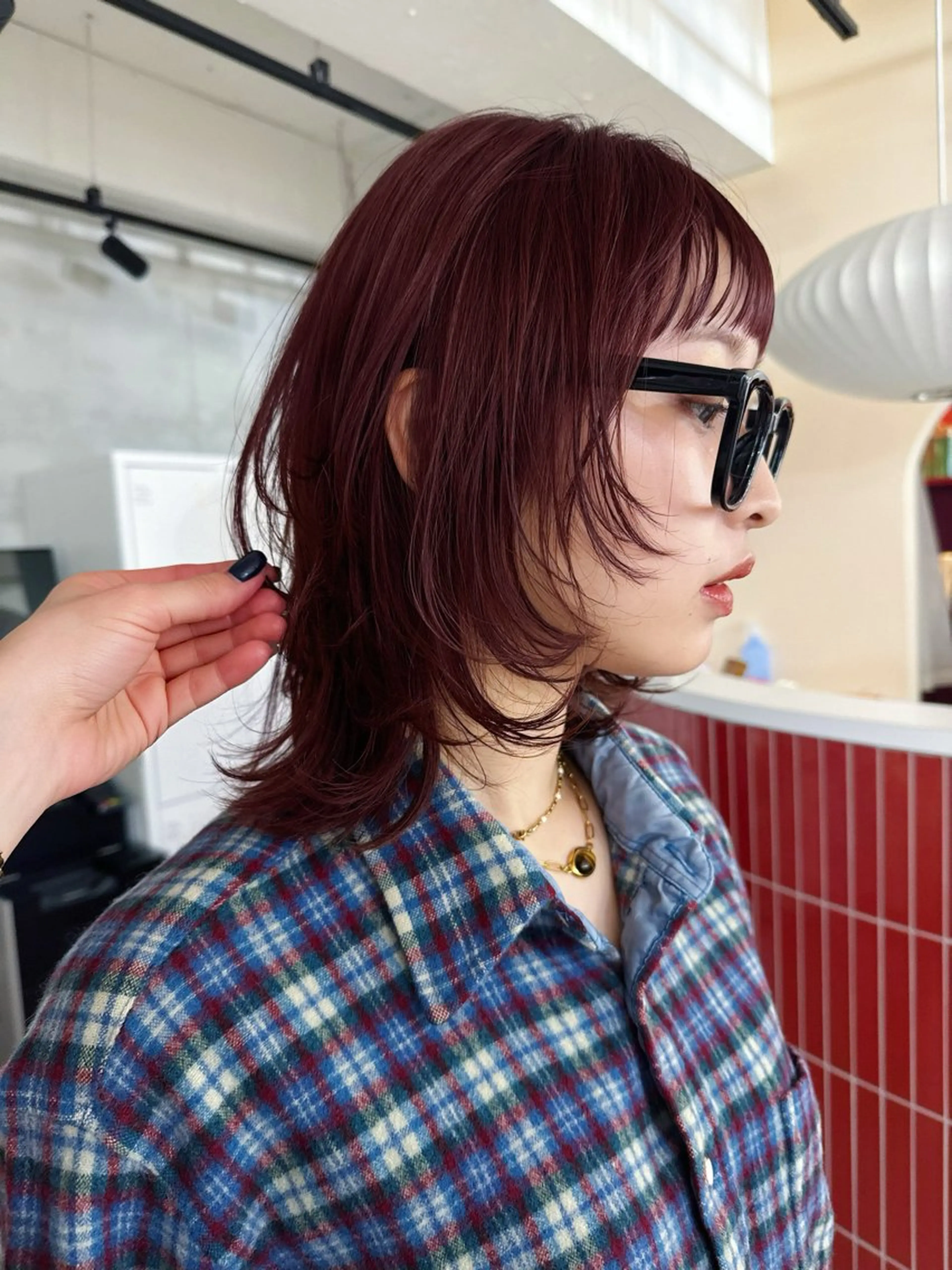 ミディアム カラー ❤️アヤカ Wカラー ボブ レイヤー❤️のヘアスタイル