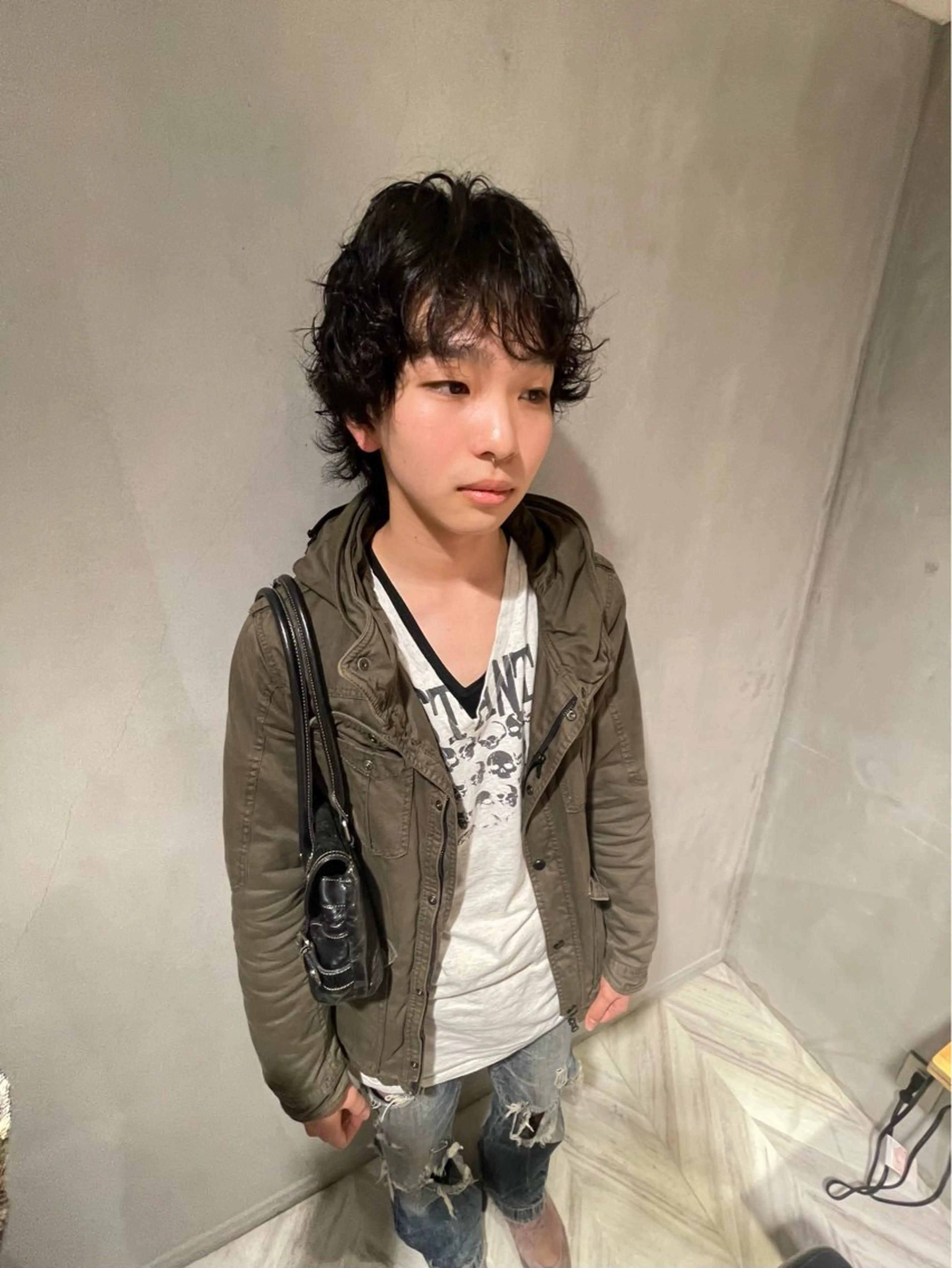 パーマ メンズ LEAPS adore都島店所属・みゆう 都島/透明感のヘアスタイル