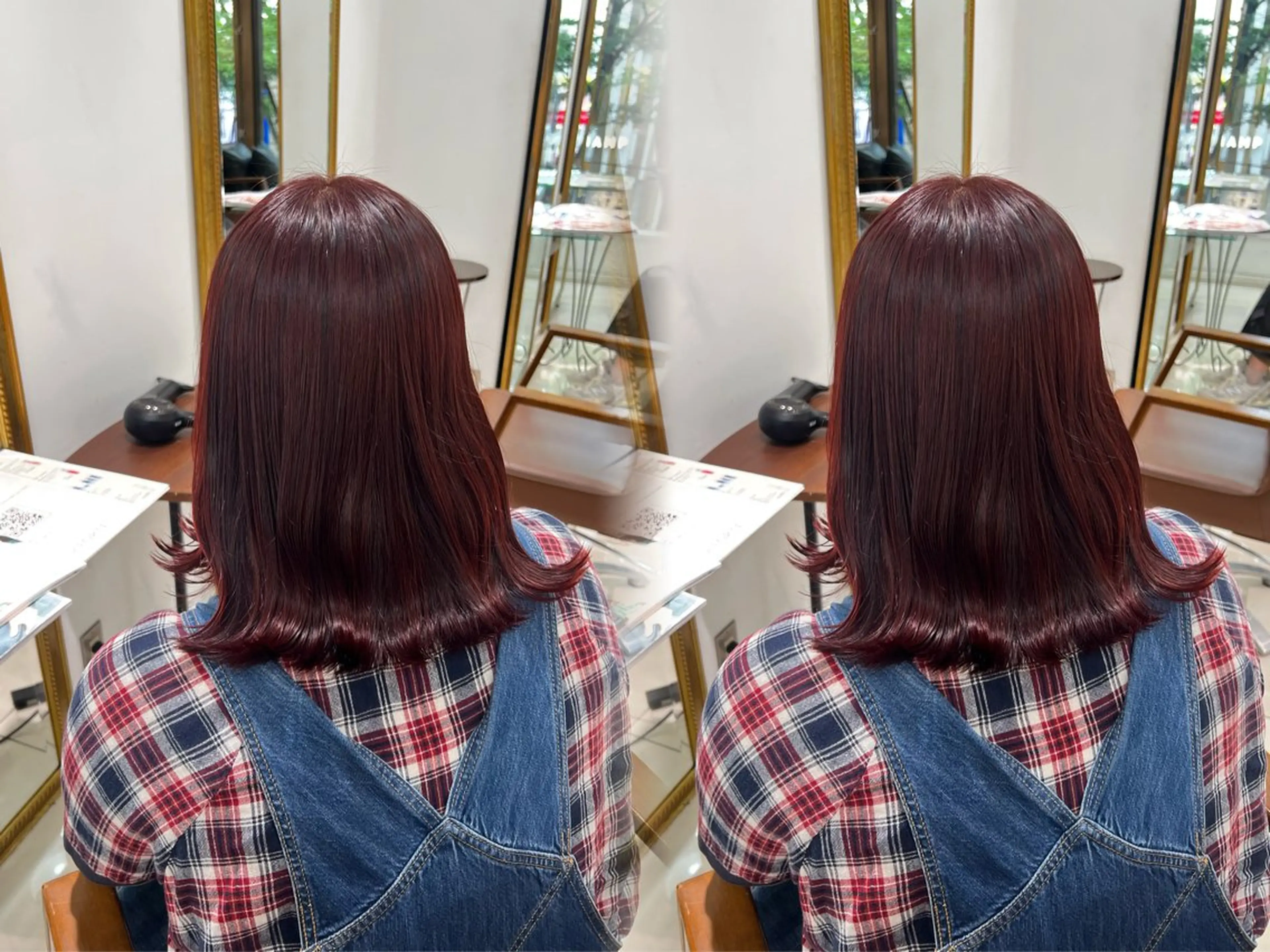 ミディアム カラー ハイトーンカラー 🤍🫧 長井 律のヘアスタイル