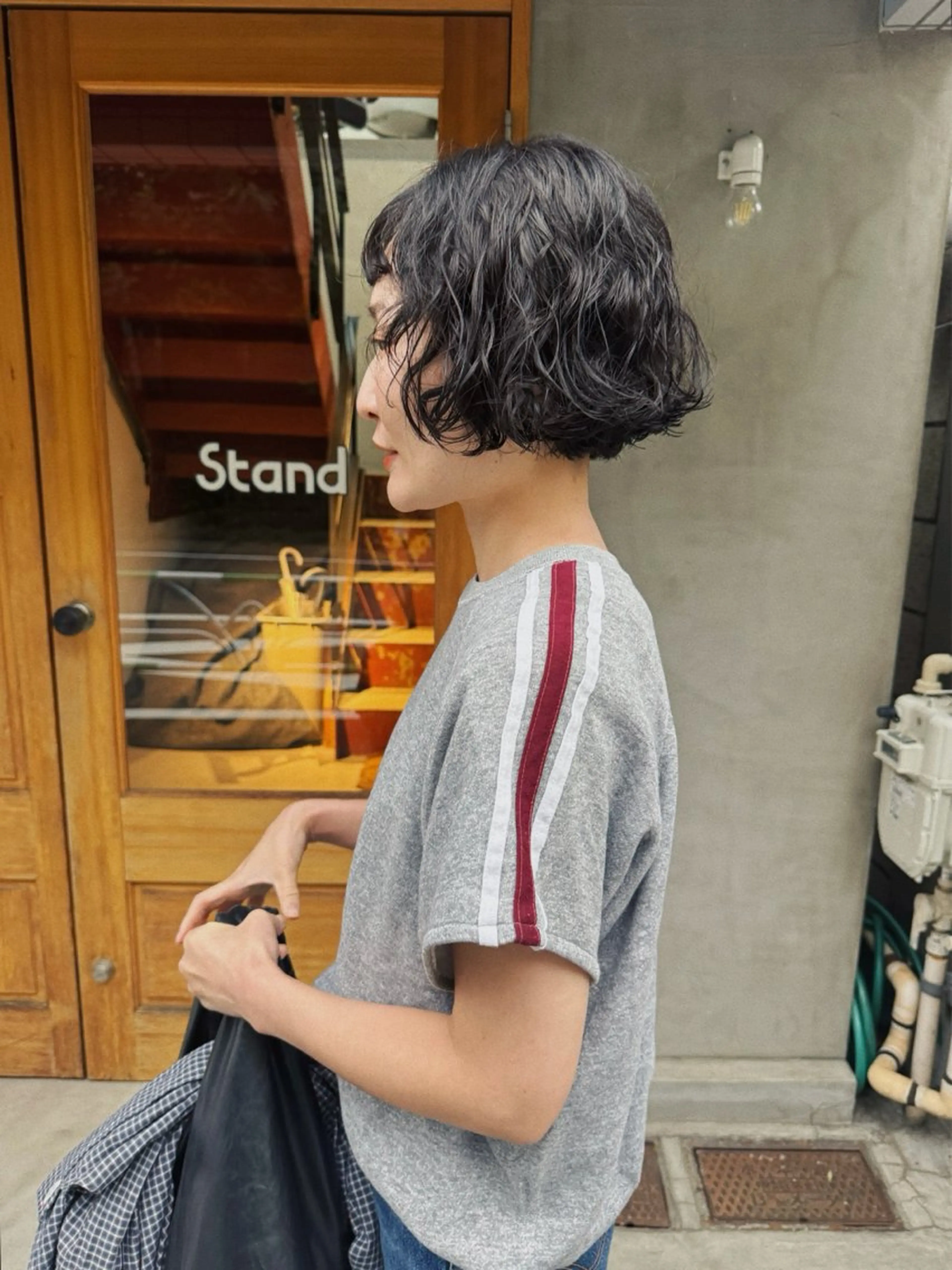 ショート パーマ ヘアアレンジ ショートボブ ボブ ショートヘア スパイラルパーマ カット パーマ トリートメント ヘアセット stand所属・ニュアンスヘア🌔 nanakoのヘアスタイル