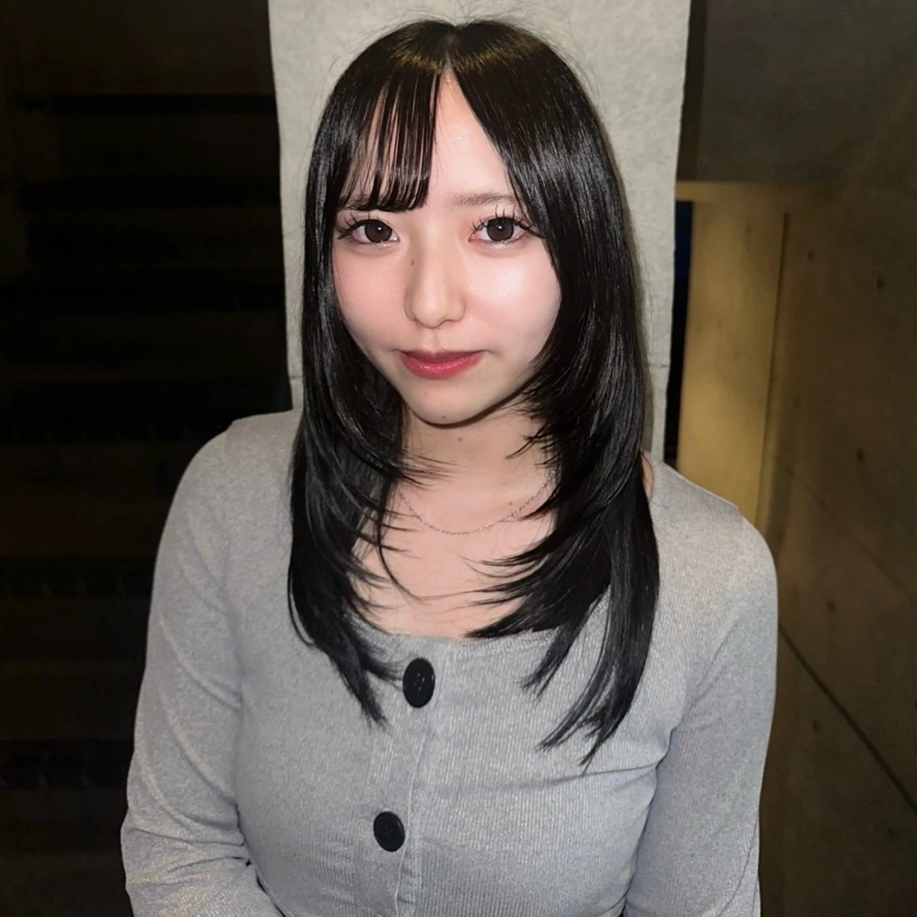 ミディアム カラー Hiroto/表参道 /暗髪/モード♠️のヘアスタイル