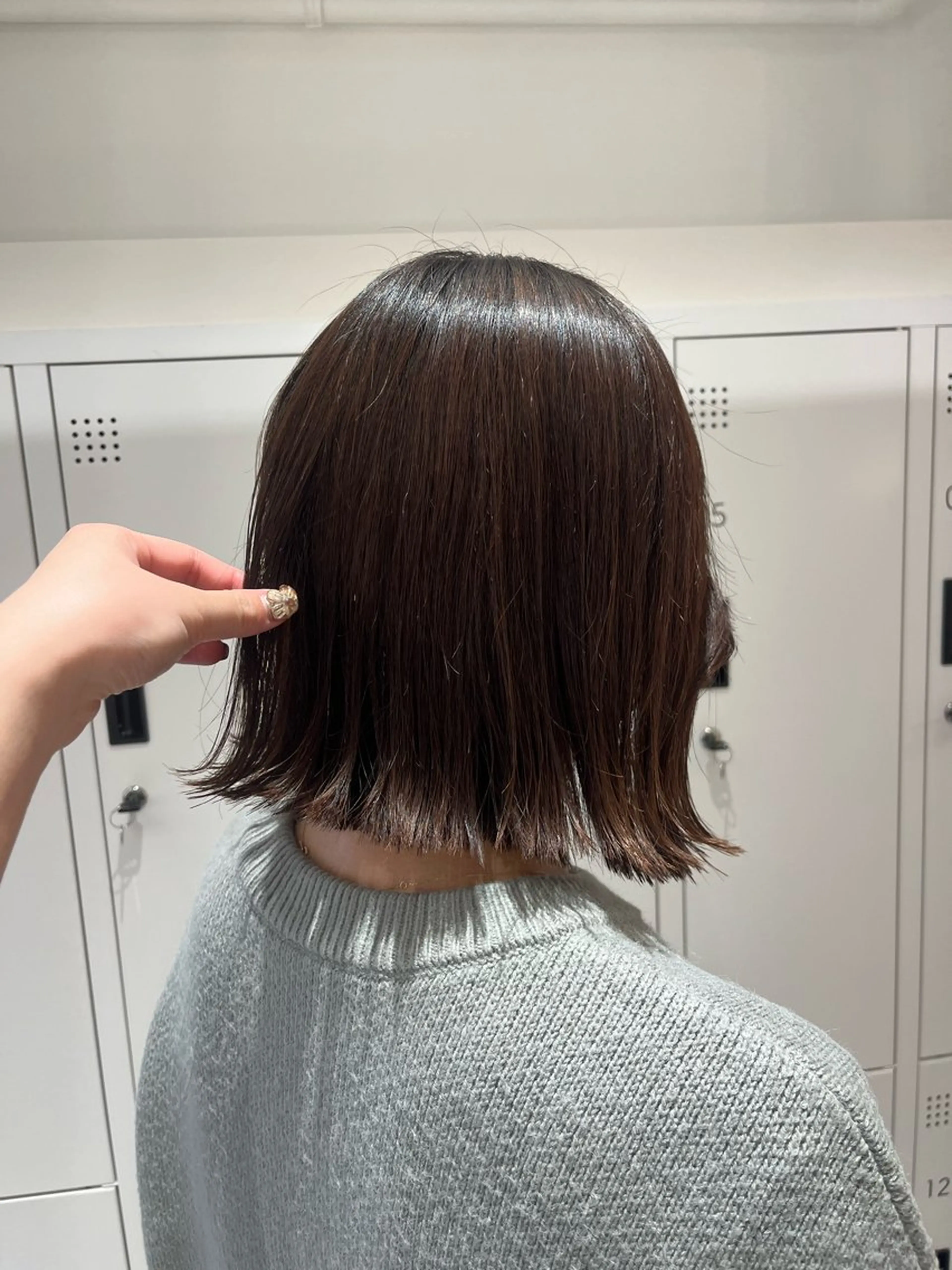 ミディアム カット 縮毛矯正 みう/仙台/暖色/ 艶髪/顔周りカット/のヘアスタイル