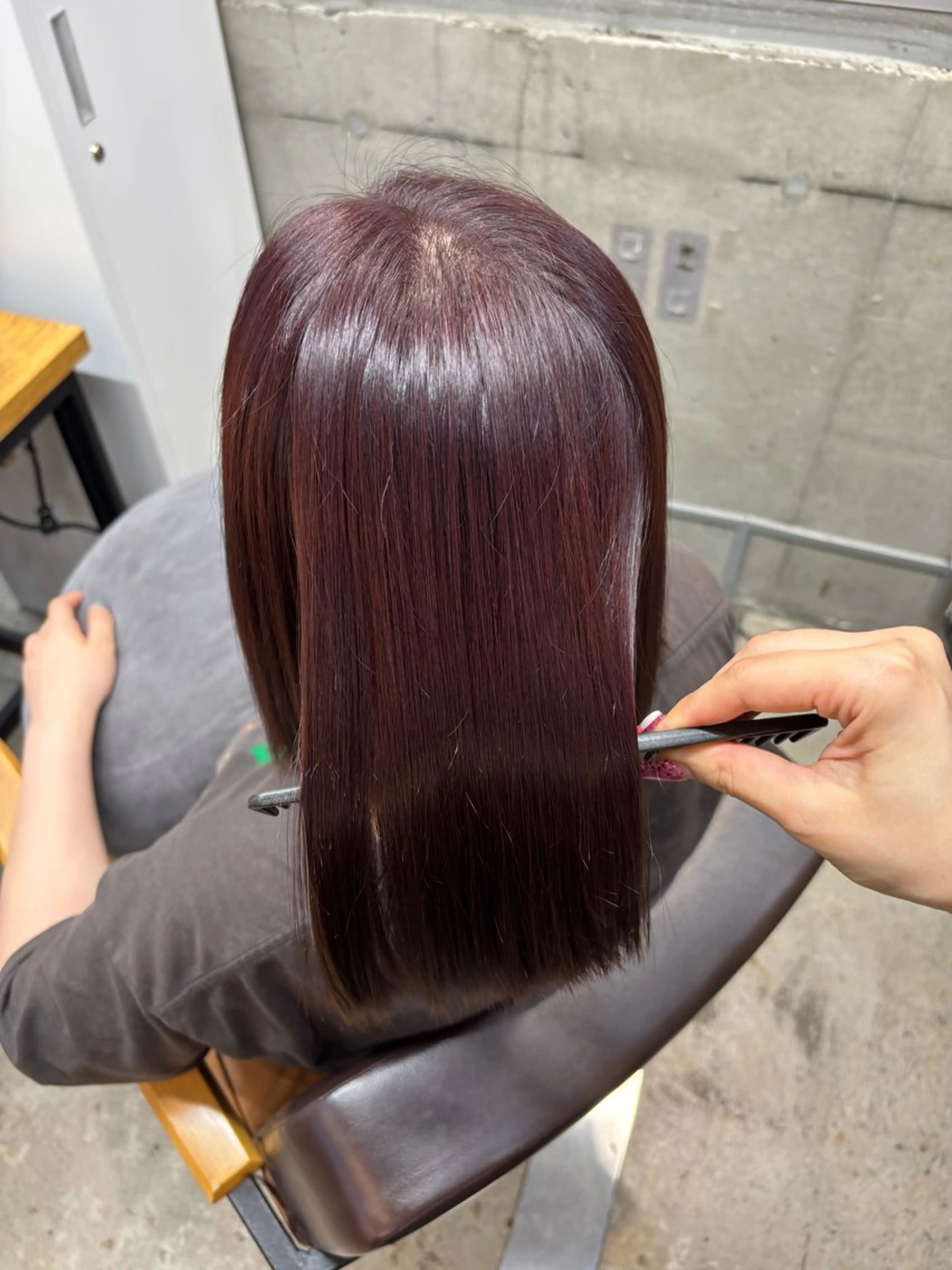 【 ご新規model価格🎀】ワンカラー+カット+髪質改善の写真