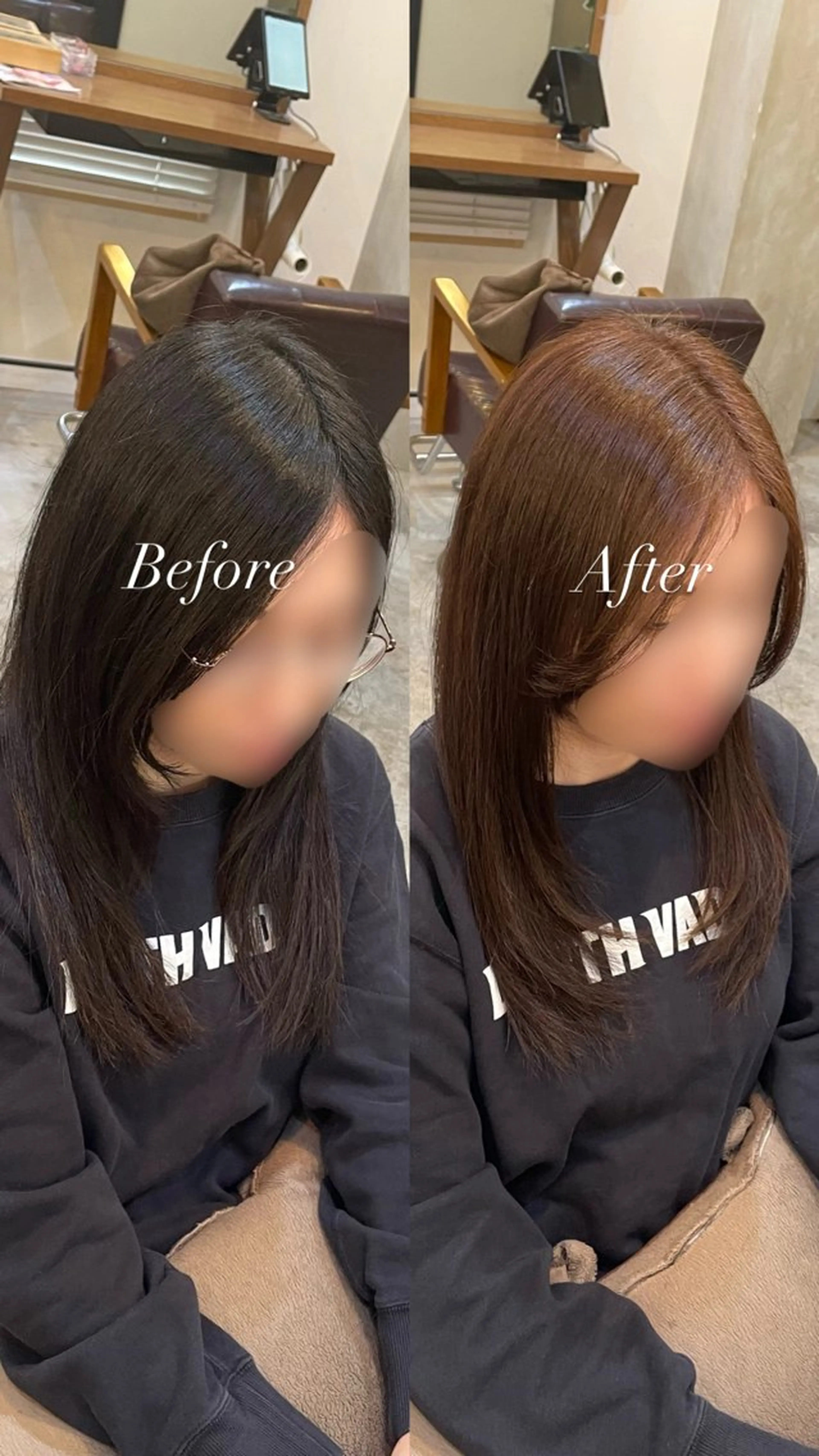 ロング カラー Little×Ray所属・Ayu🩶 ブリーチモデル募集中のヘアスタイル