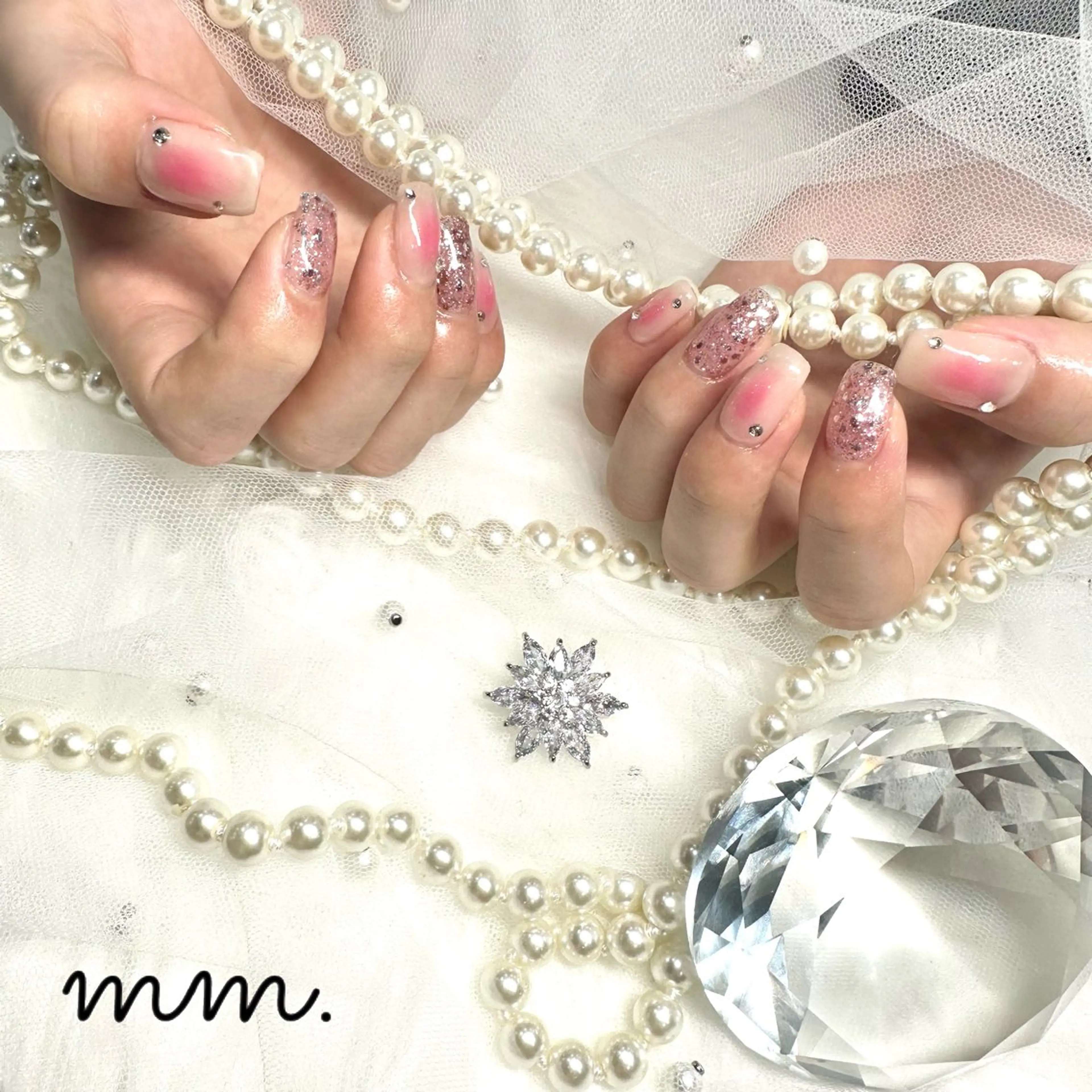 ネイル ハンドネイル 🩷🩵mm.大宮 Riyo🧸🩵🩷のネイルデザイン