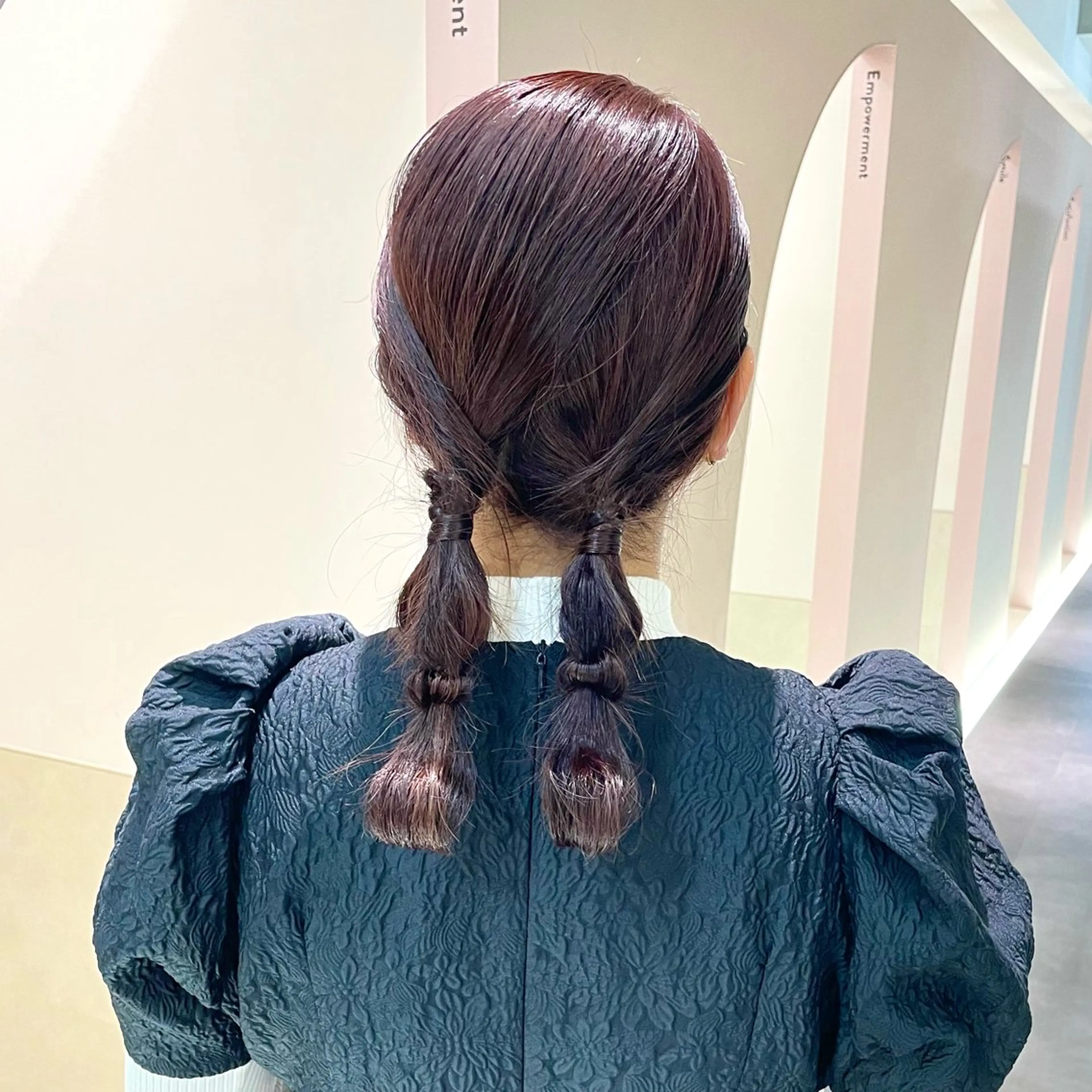 ミディアム ヘアアレンジ 髪質改善絹髪質感TR レイヤーカット/熊澤のヘアスタイル