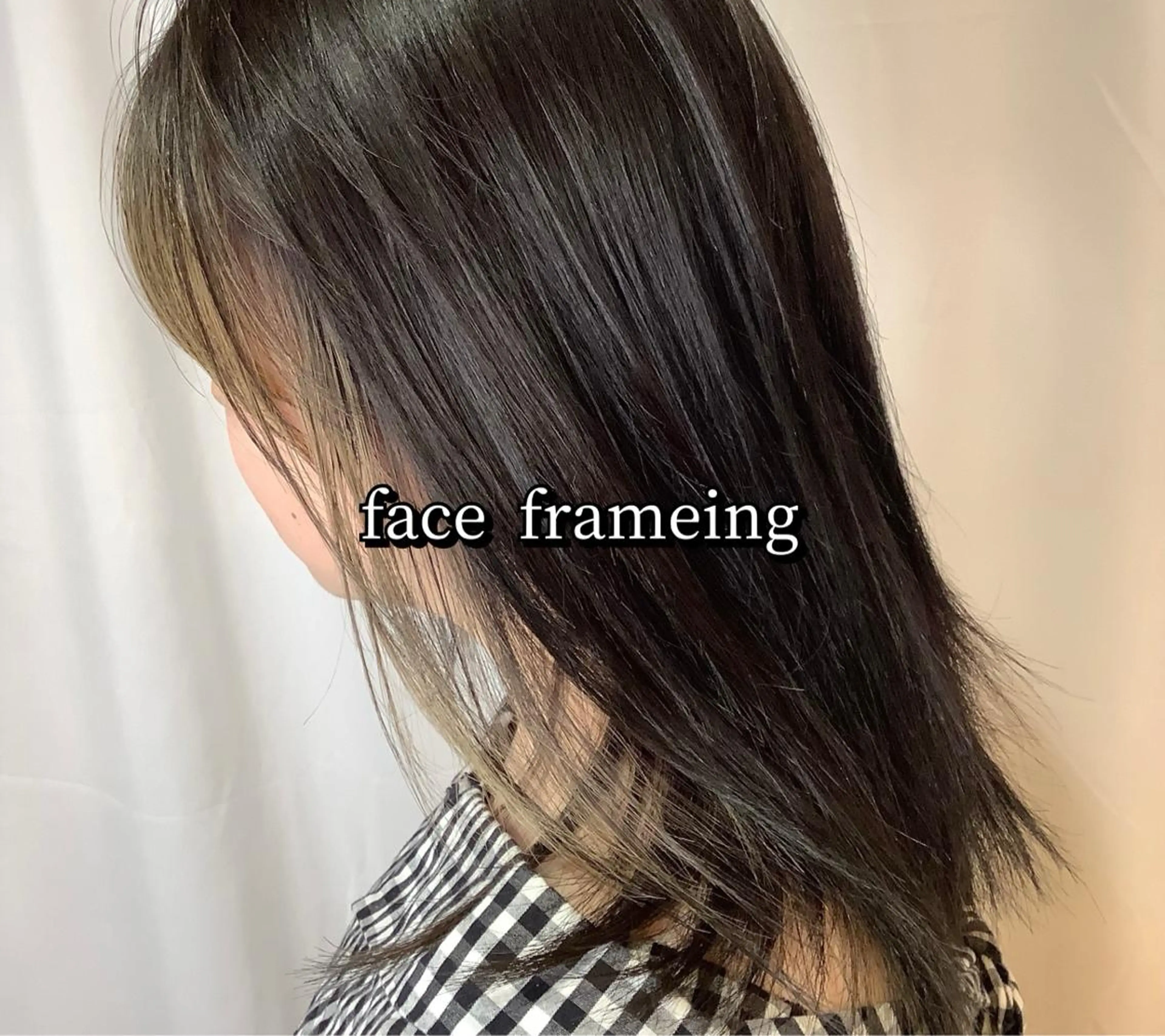 カラー ミストバング  フェイスフレーミング 稲田 全将のヘアスタイル