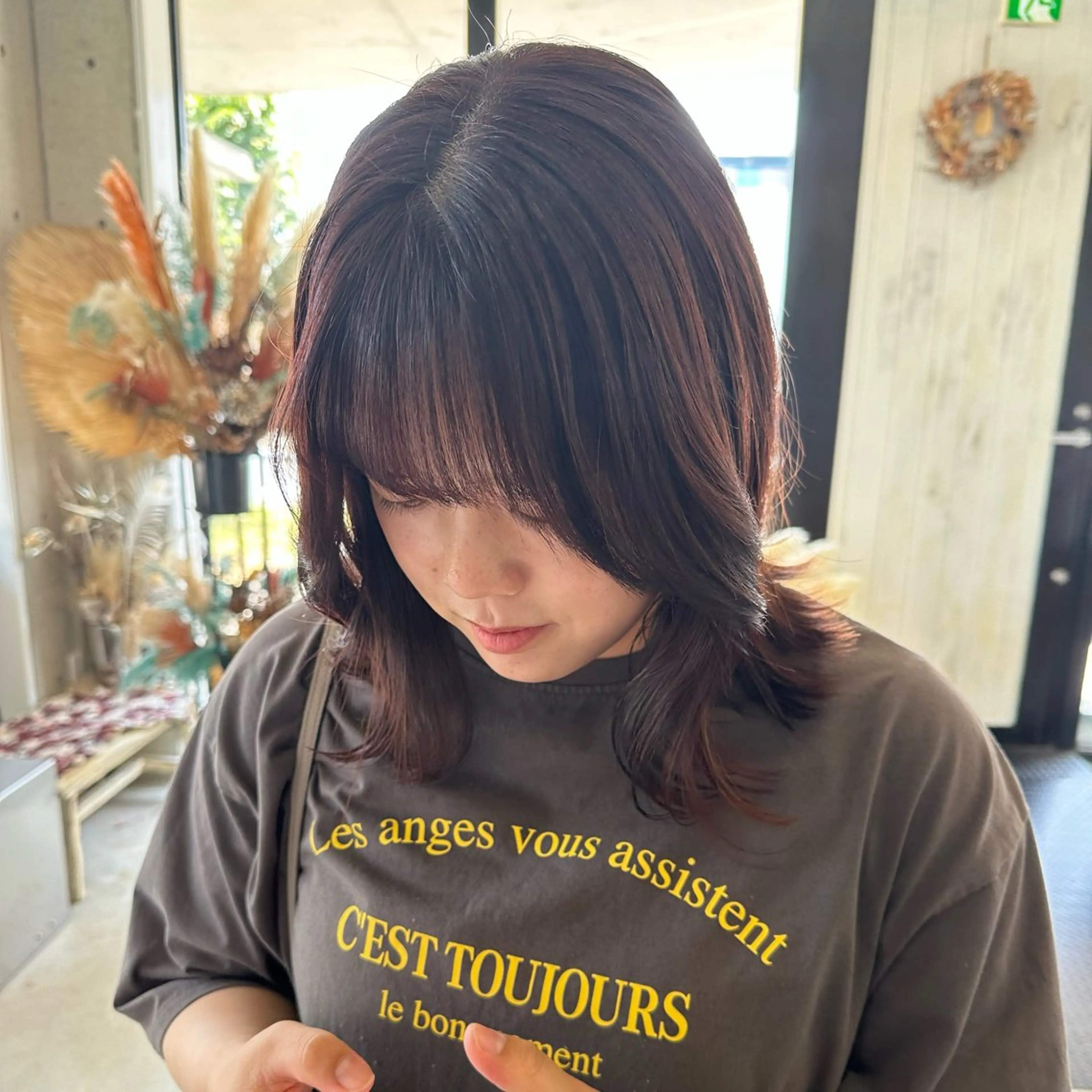 ミディアム カラー カット ヘアカラー YUIMARL➰💖 NATSUKIのヘアスタイル