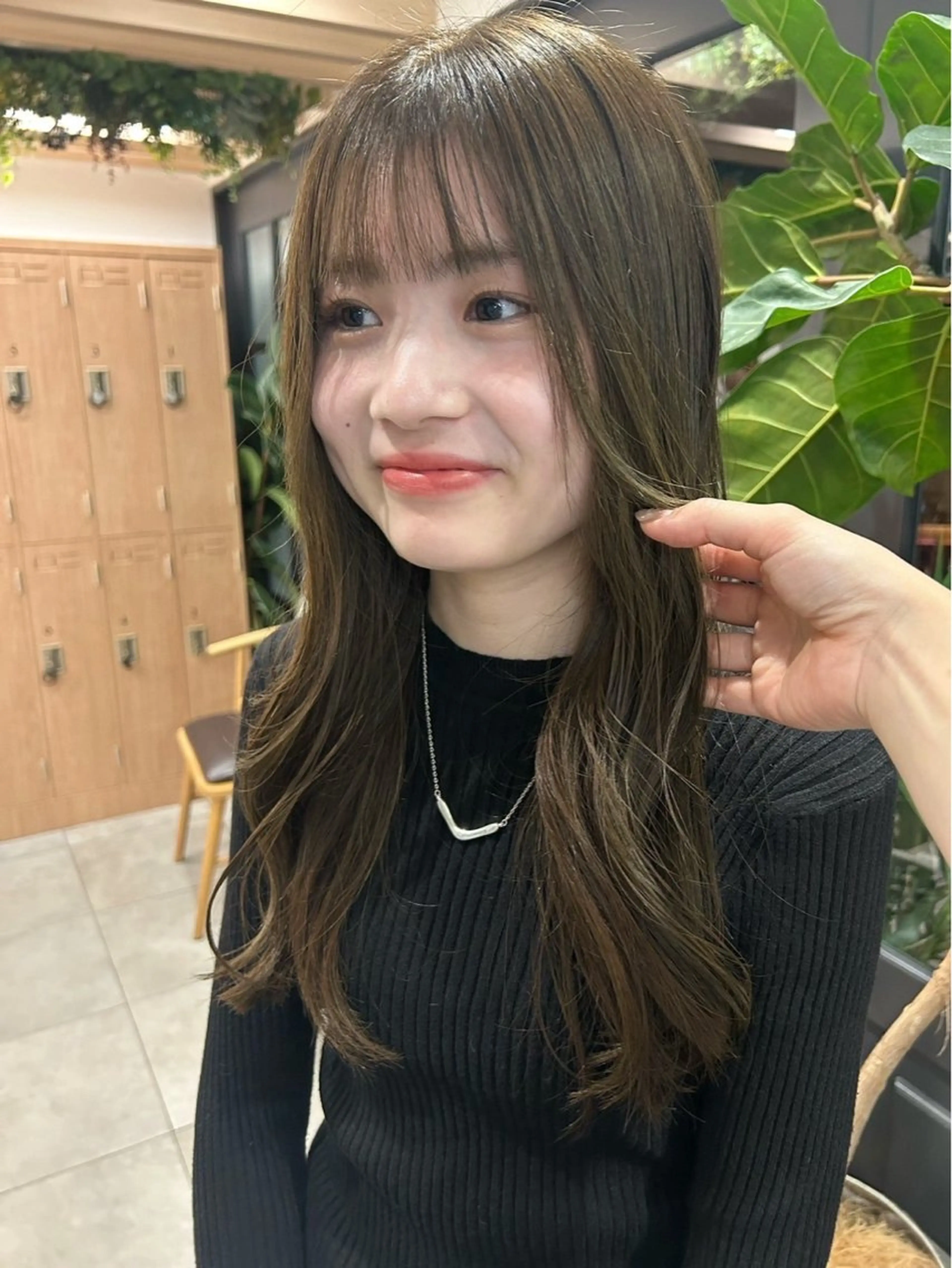 ロング 加藤 真穂のヘアスタイル