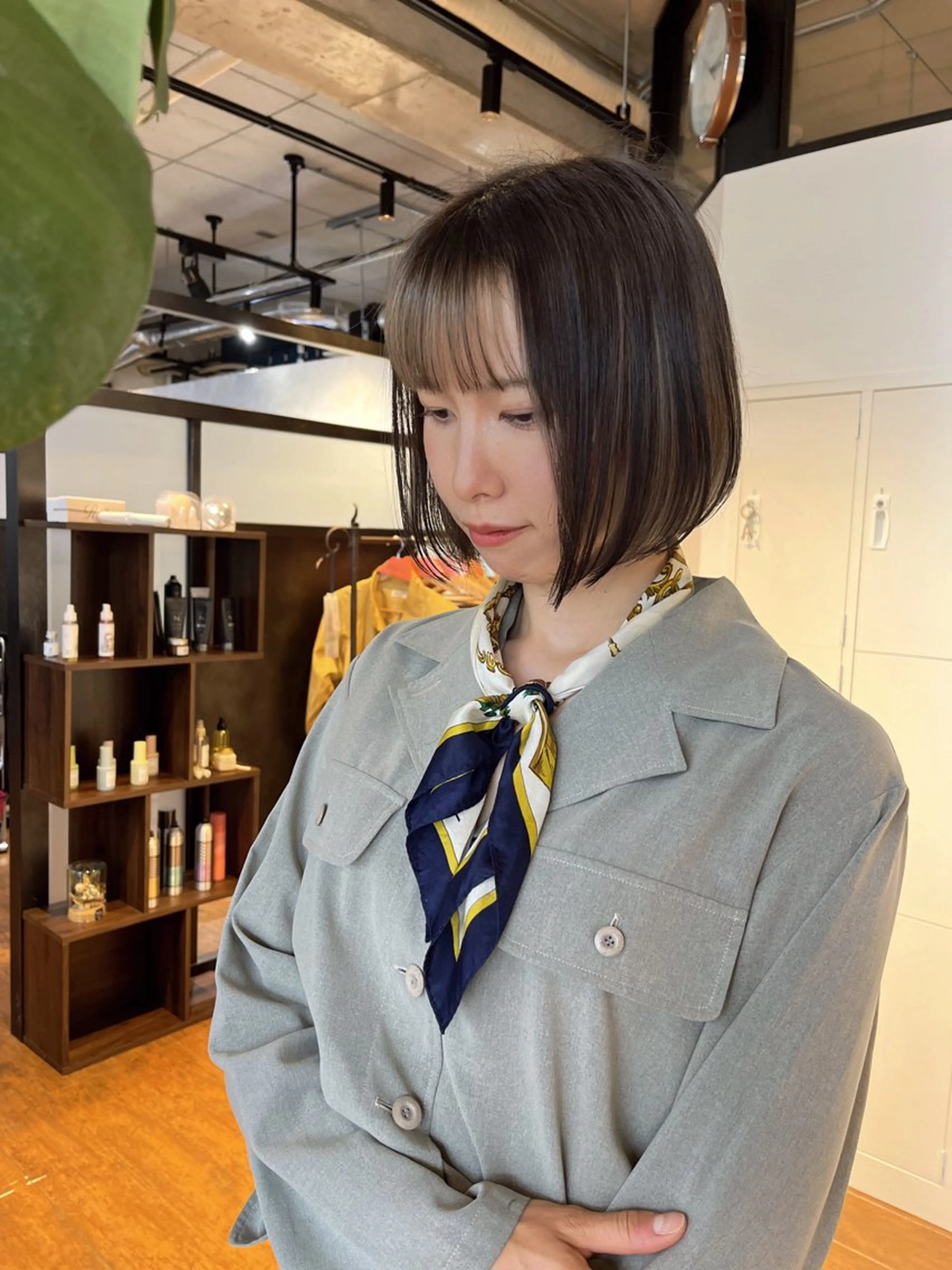 ミディアム ヘアカラー トリートメント Number CHIHIROのヘアスタイル