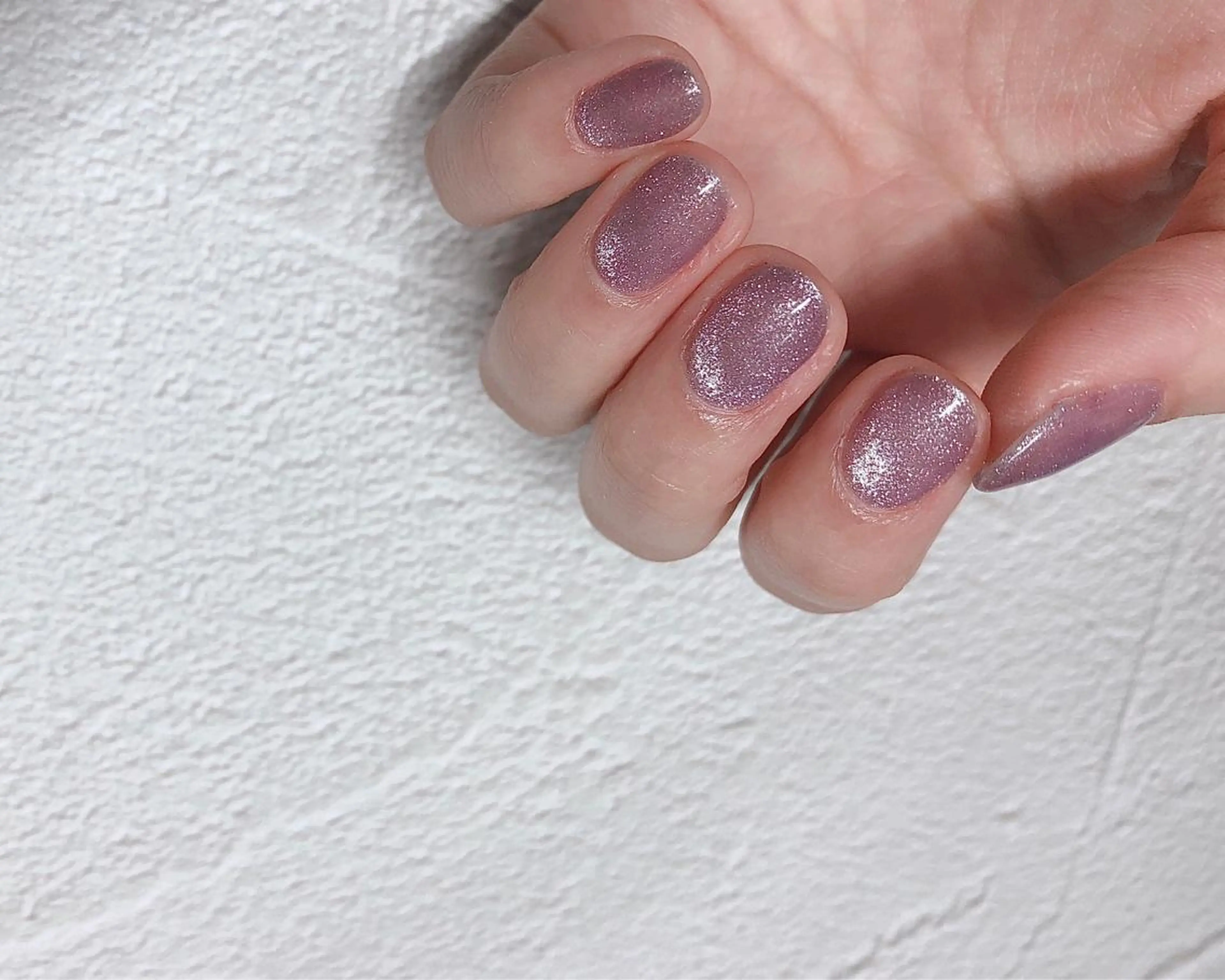 ネイル マグネットネイル パープル 春ネイル ハンドネイル nail heron所属・saki_ nail heronのその他イメージ