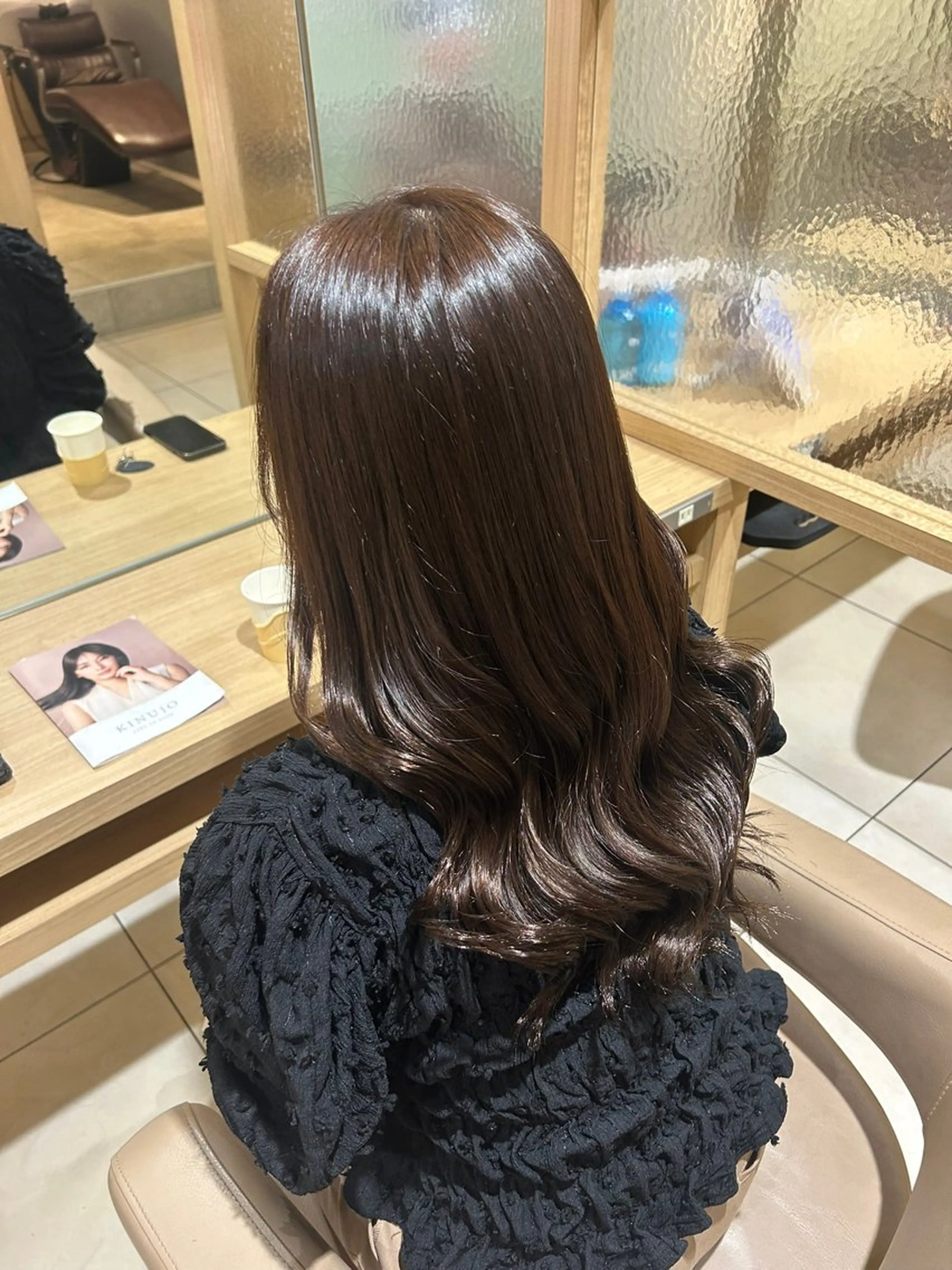 ロング ヘアカラー 艶カラー⛄️💙 ゆきなのヘアスタイル