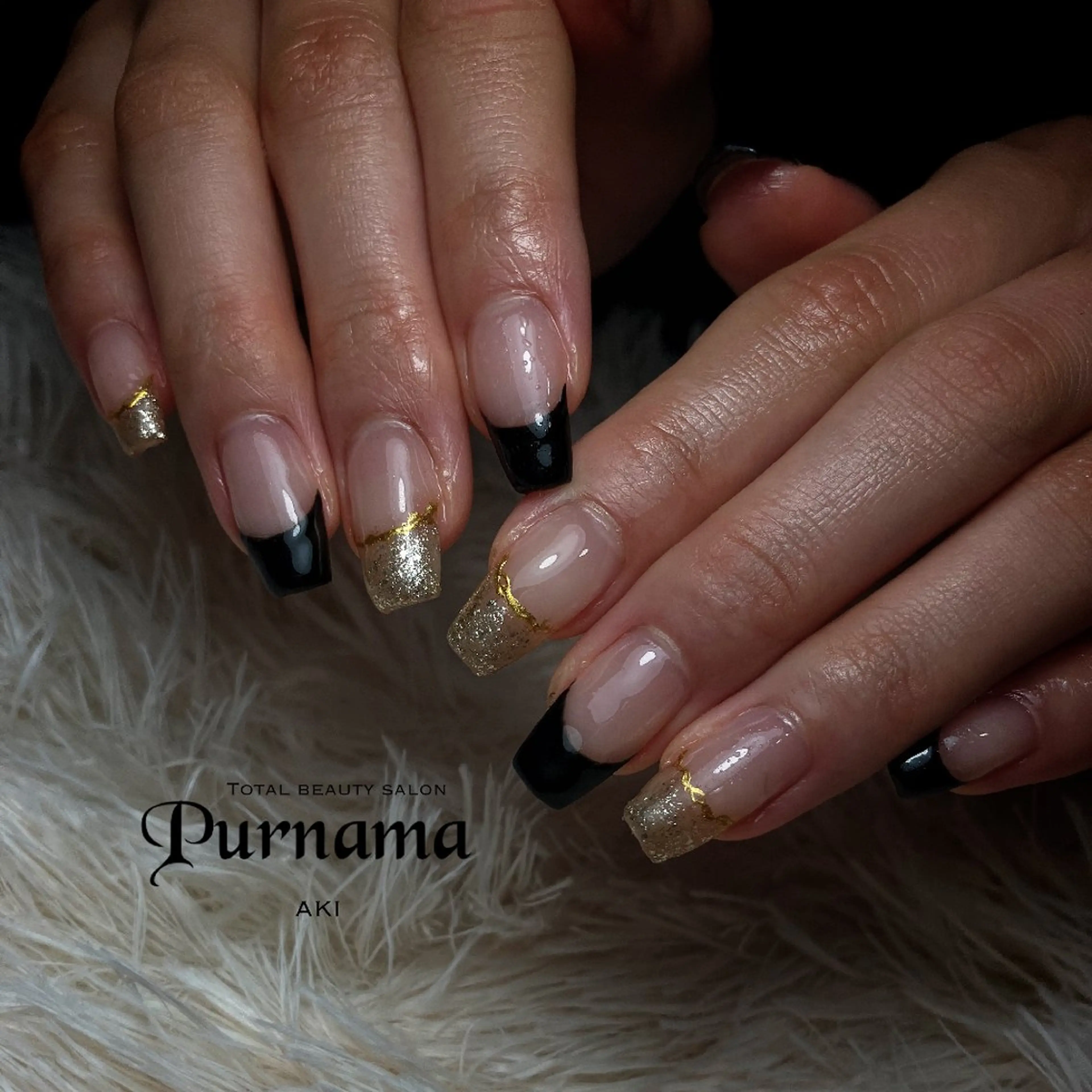 ネイル ハンドネイル Purnama(ﾌﾟﾙﾅﾓ)所属・Purnama あきのネイルデザイン