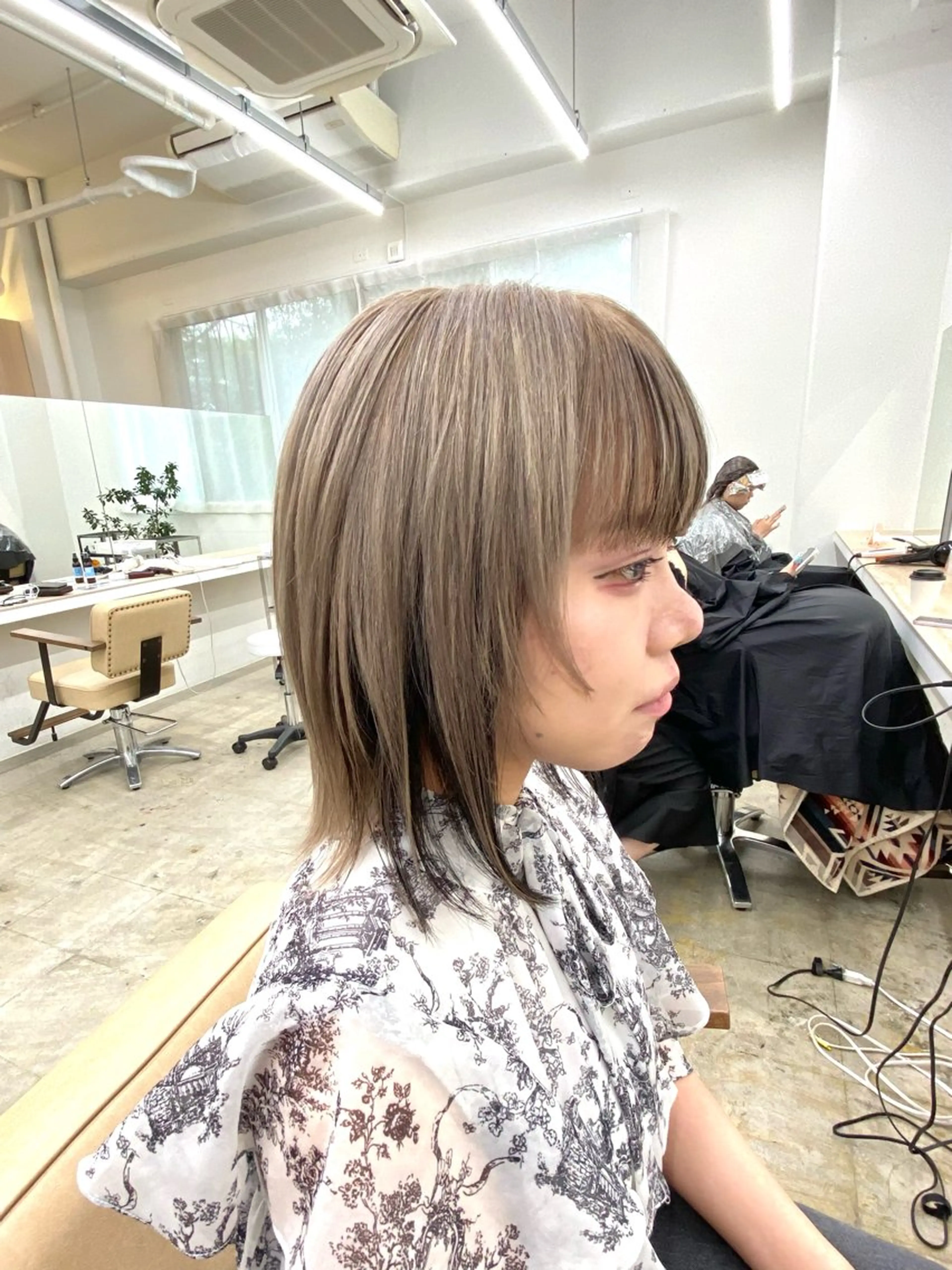 ミディアム カラー カット ヘアカラー トリートメント BOB🌟ハイトーン /ブリーチ/TAKUのヘアスタイル