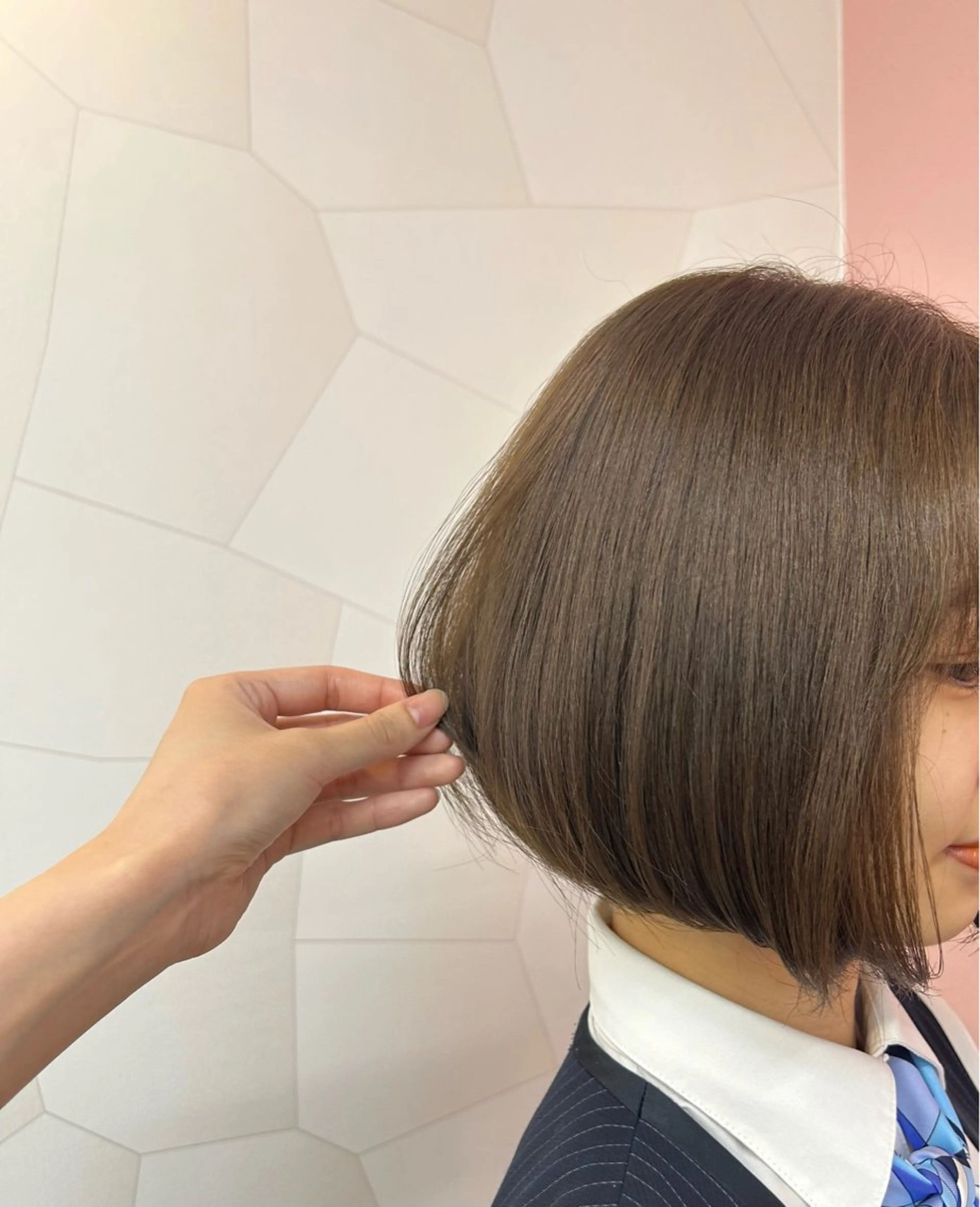ショート カラー ヘアカラー トリートメント suehiro yunaのヘアスタイル
