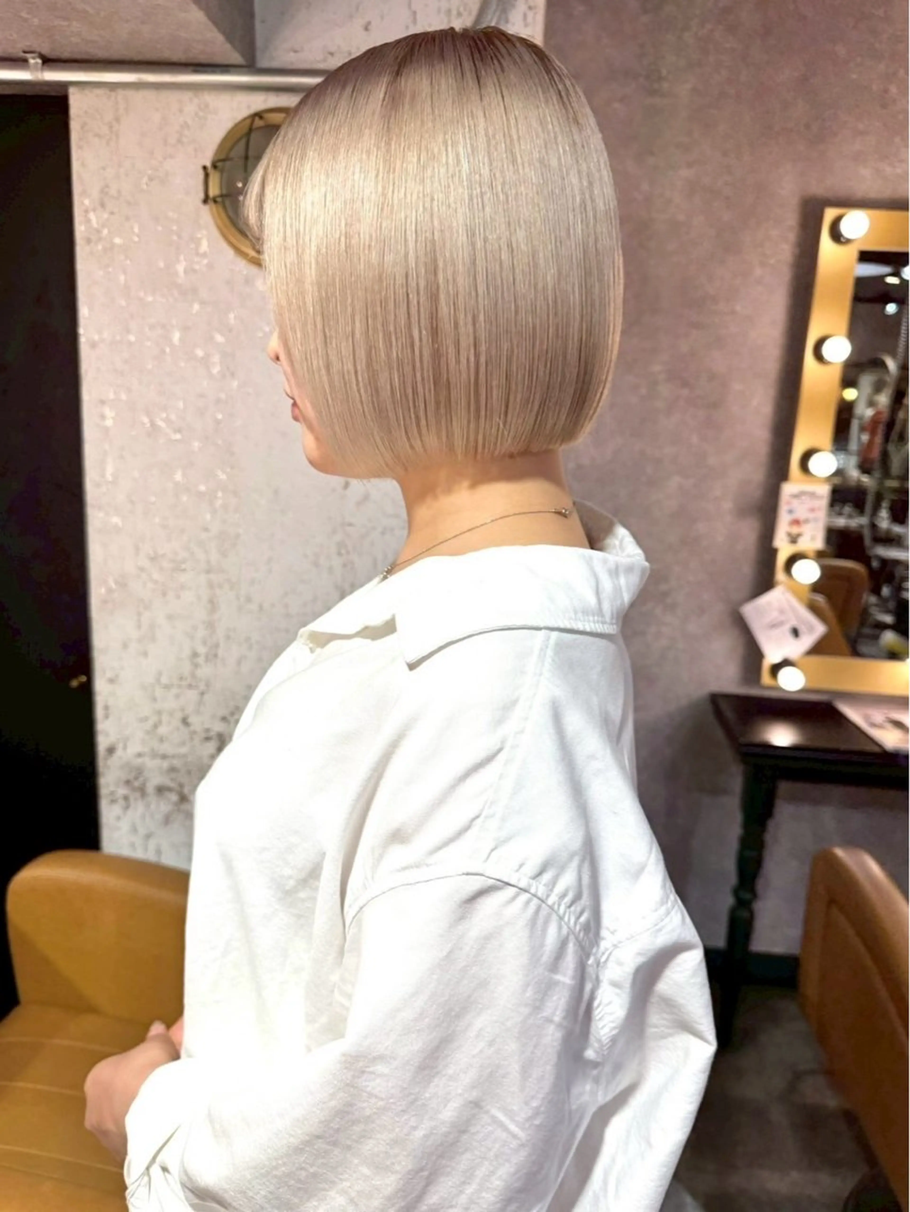 ミディアム ヘアカラー トリートメント 池袋/ボブ/ボブ矯正 髪質改善/山本のヘアスタイル