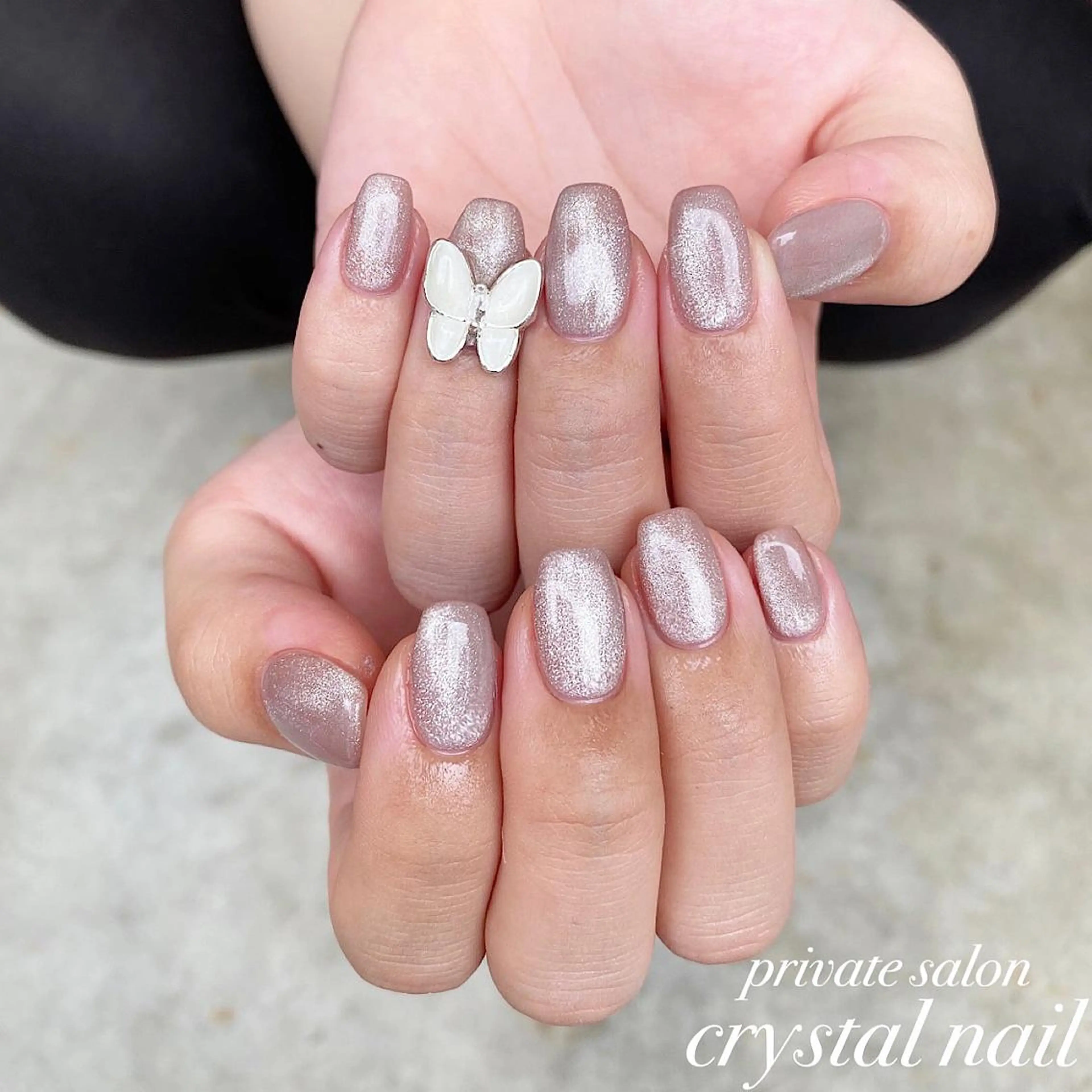 ネイル マグネットネイル ハンドネイル Crystal Nailのネイルデザイン