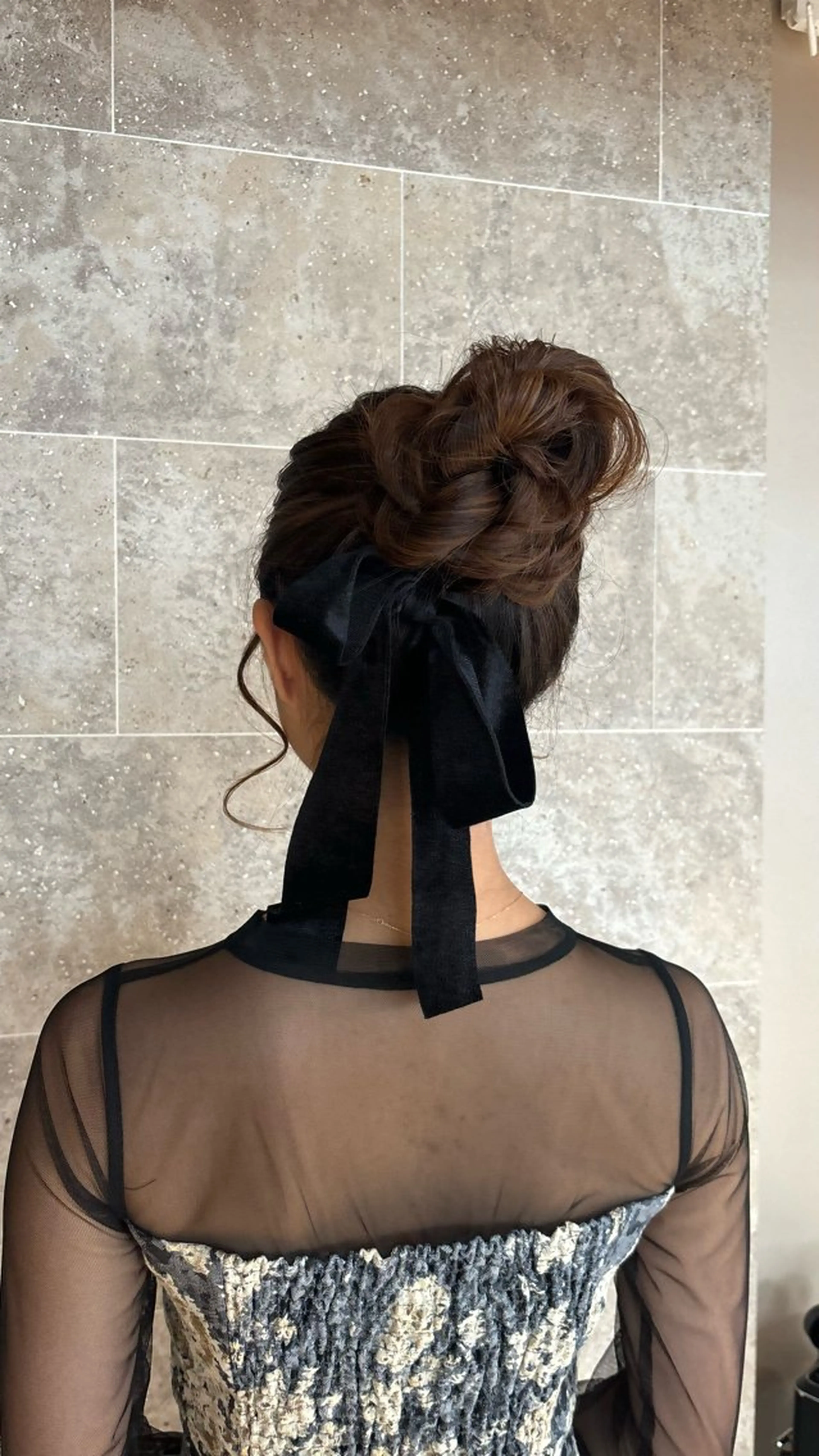 ロング seri💜艶カラー 💖ヘアアレンジのヘアスタイル