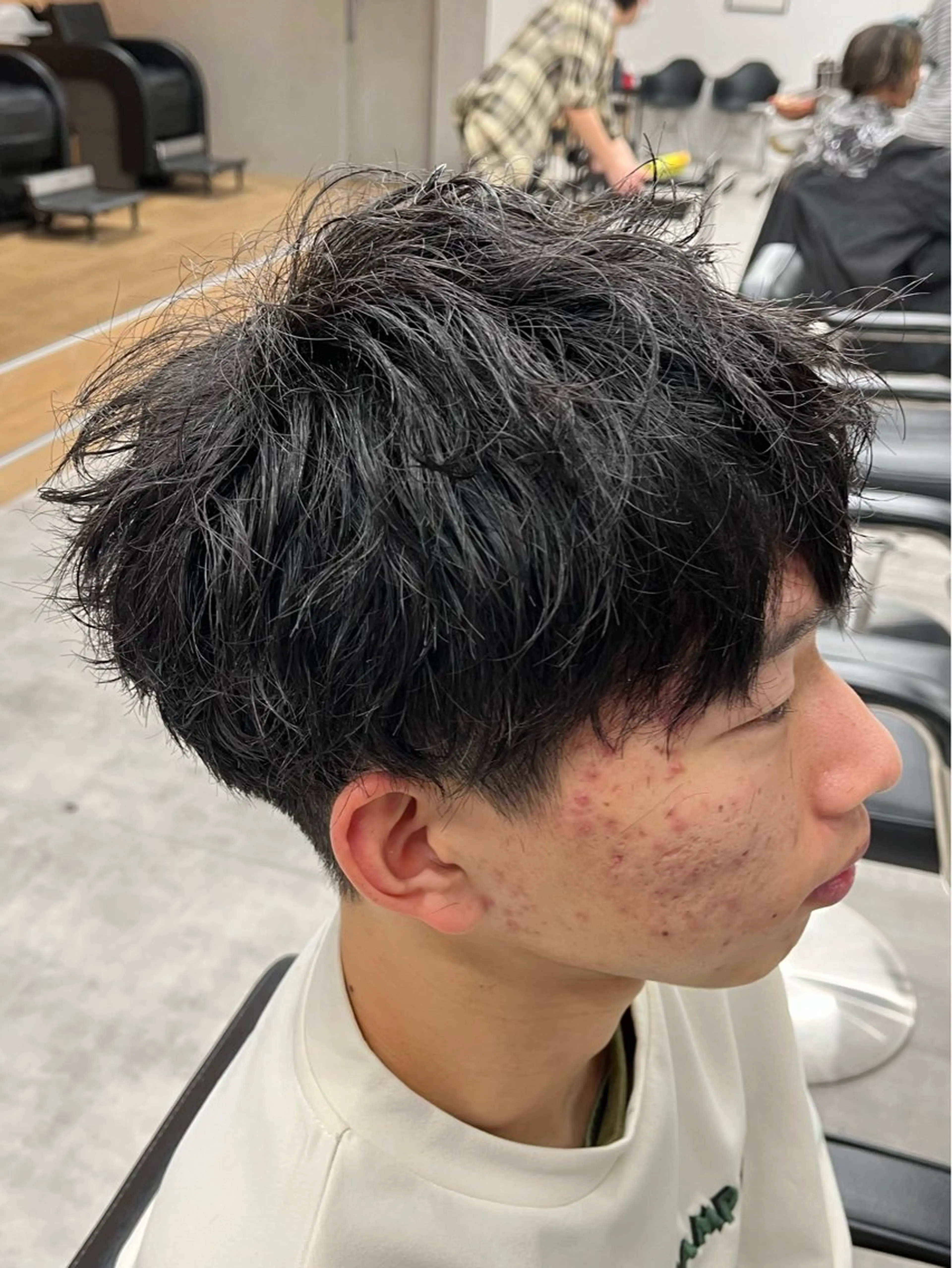 ショート パーマ メンズ マッシュ メンズパーマ カット パーマ 新潟メンズパーマ 新潟駅/小田拓実のヘアスタイル