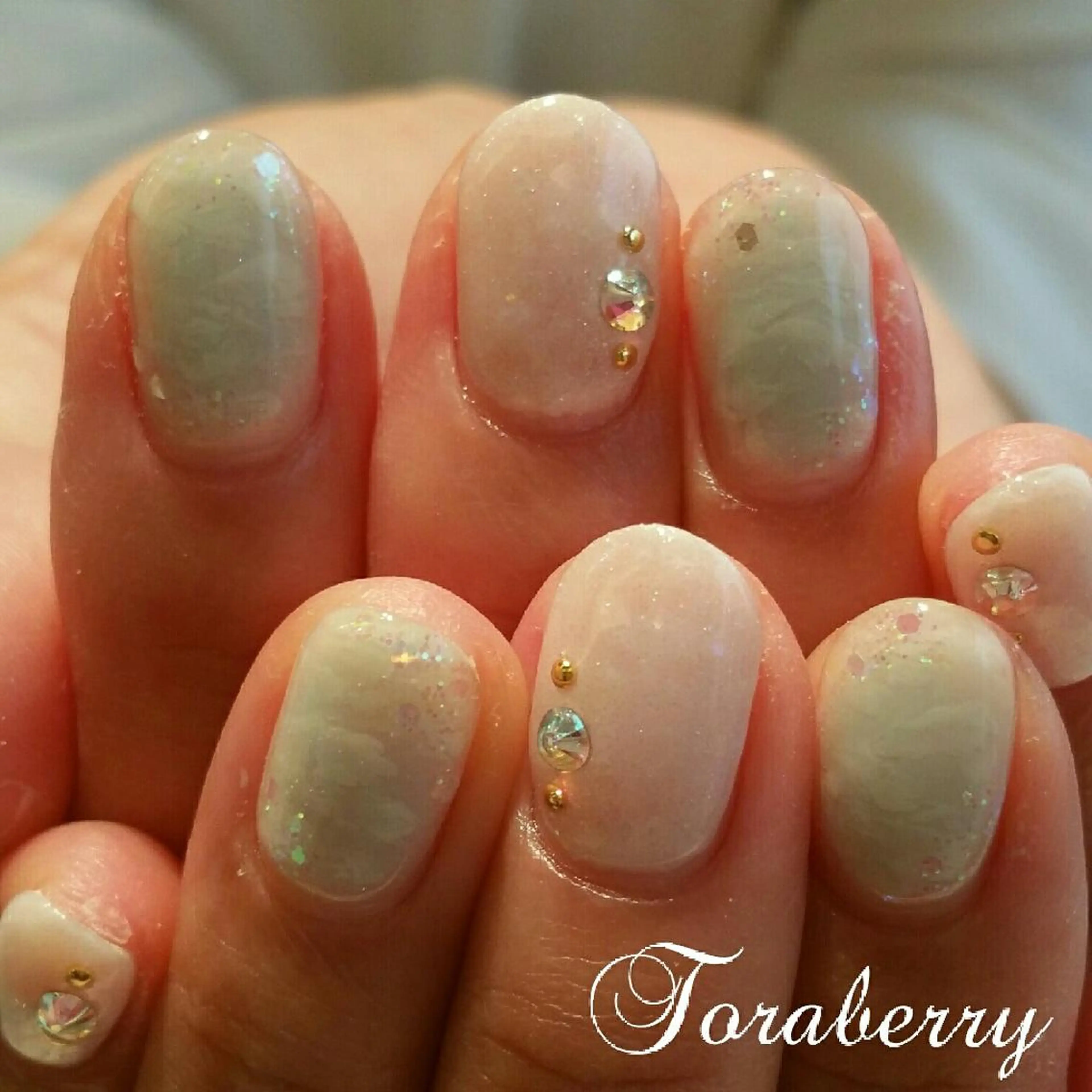 ネイル 大理石ネイル(マーブル) ネイリスト なつみのネイルデザイン