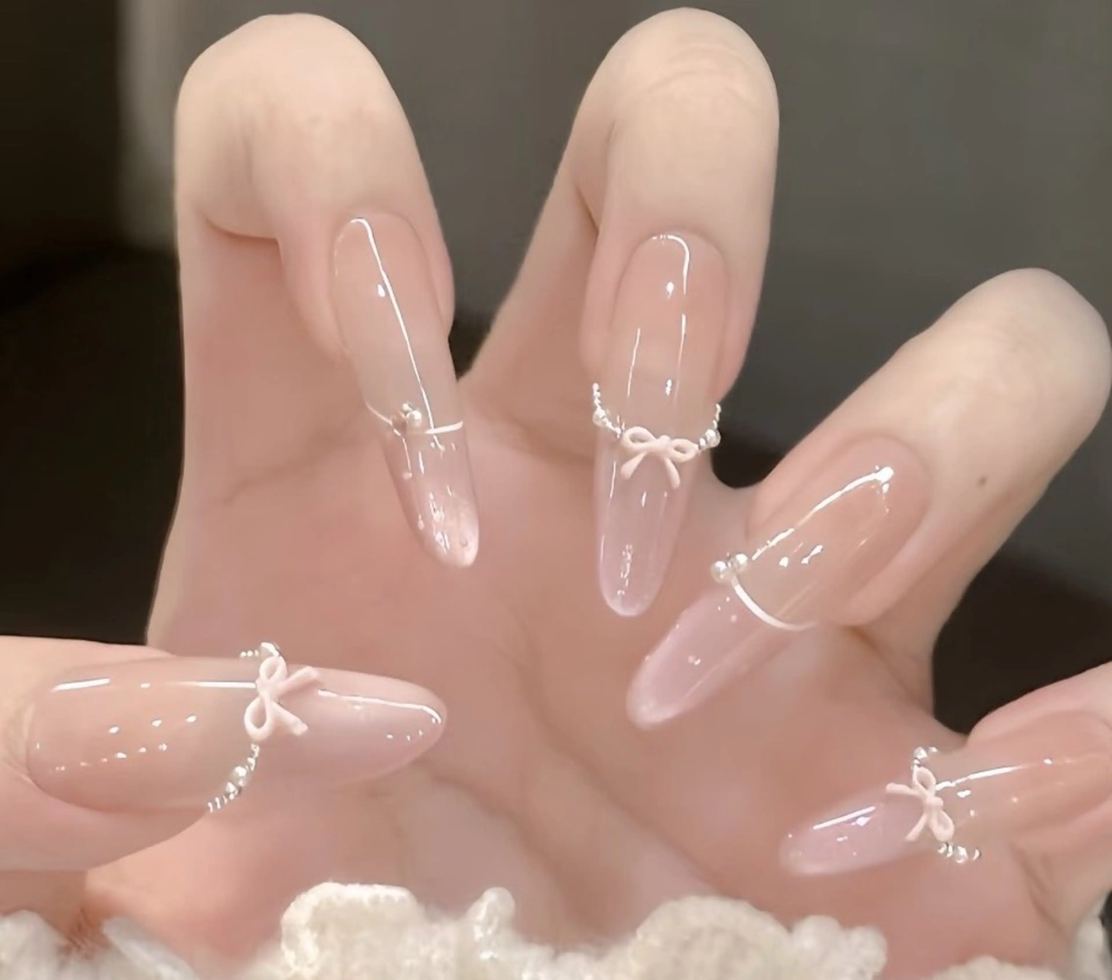 ネイル Miu Miu 🎀 長さだし專門のネイルデザイン