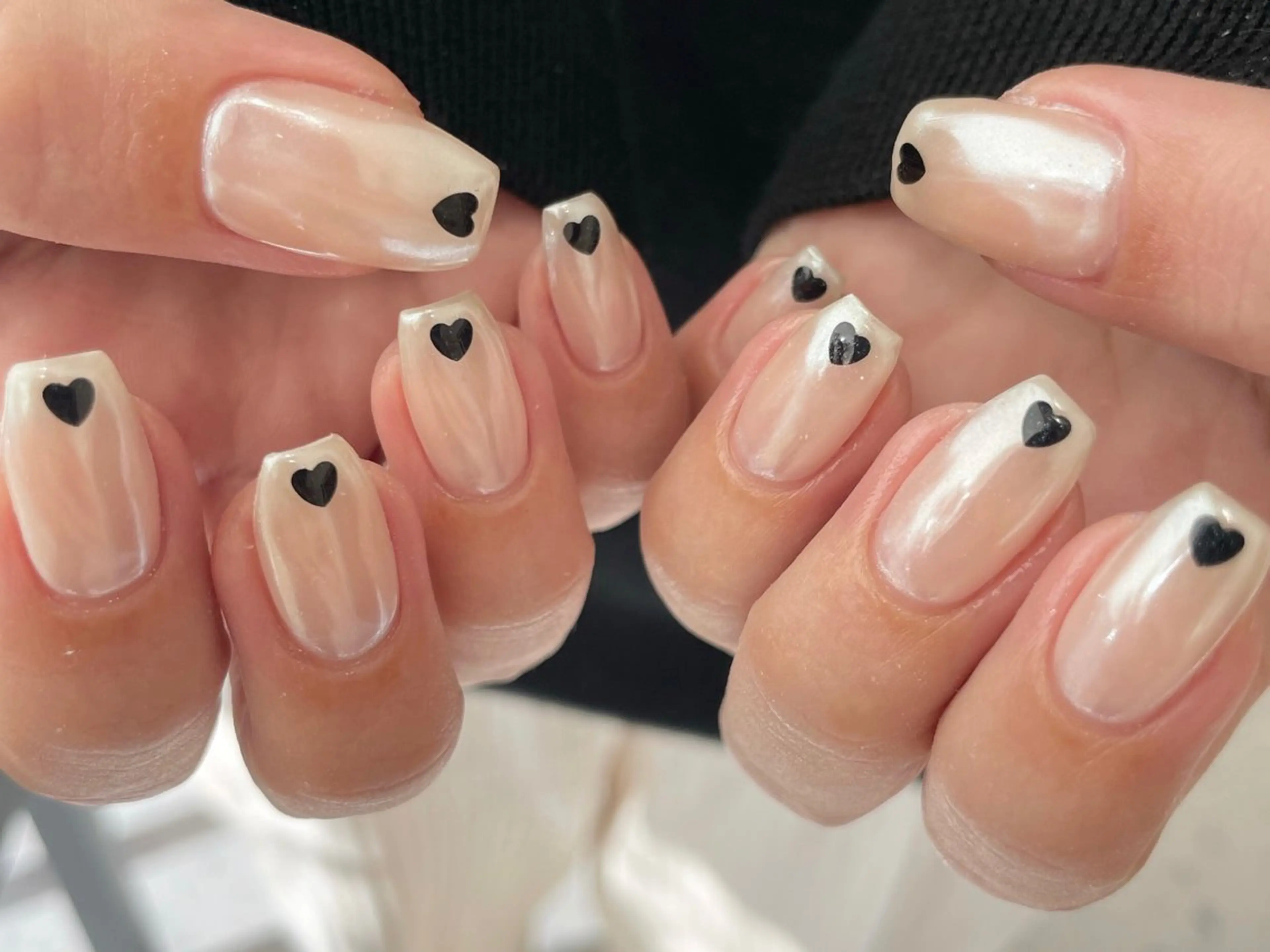 ❤︎【オフ無し】シンプルデザインネイルの写真